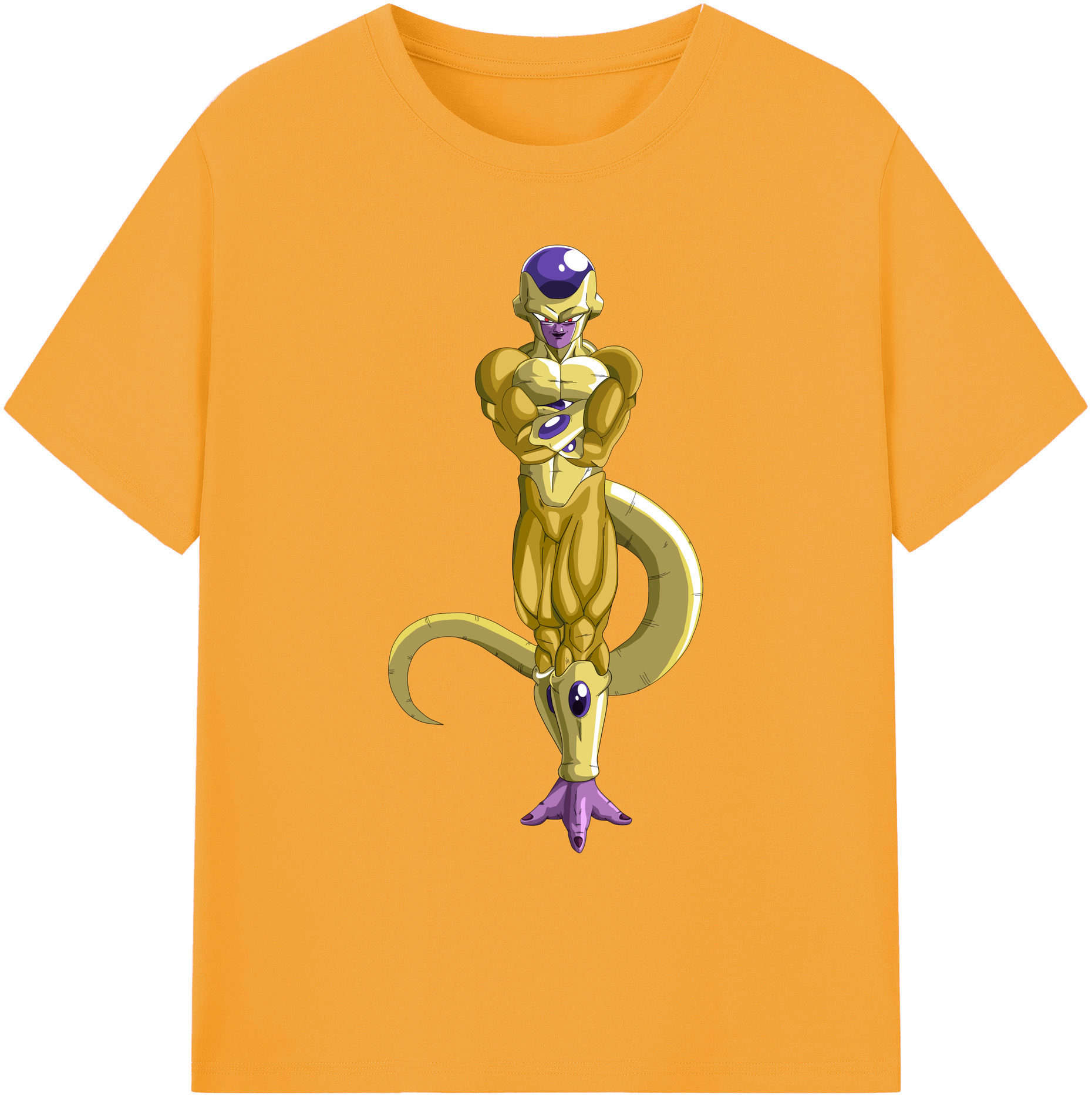 （画像用） ドラゴンボール フリーザ DRAGON BALL Frieza 綿100％ メンズ半袖Tシャツ｜肌触りやわらか＆通気性