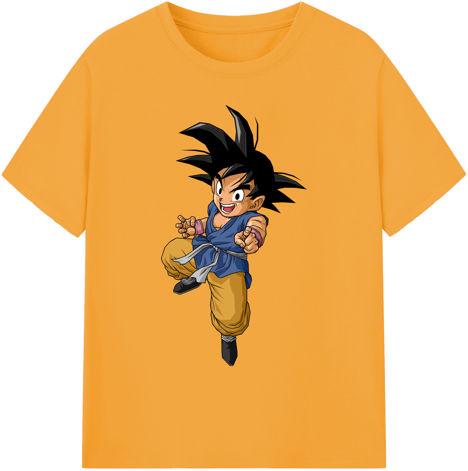 （画像用） ドラゴンボール 孫悟空（そん ごくう）Son Goku カカロット DRAGON BALL Kakarotto 綿100％ メンズ半袖Tシャツ｜肌触りやわらか＆通気性