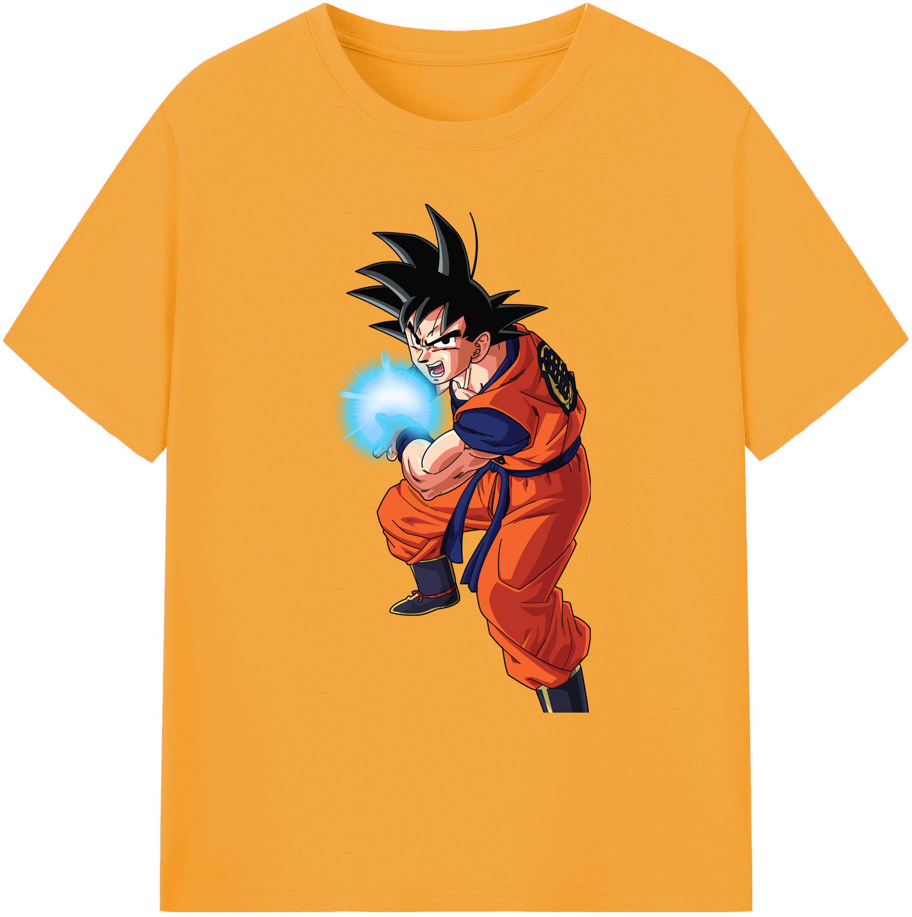 （画像用） ドラゴンボール 孫悟空（そん ごくう）Son Goku カカロット DRAGON BALL Kakarotto 綿100％ メンズ半袖Tシャツ｜肌触りやわらか＆通気性