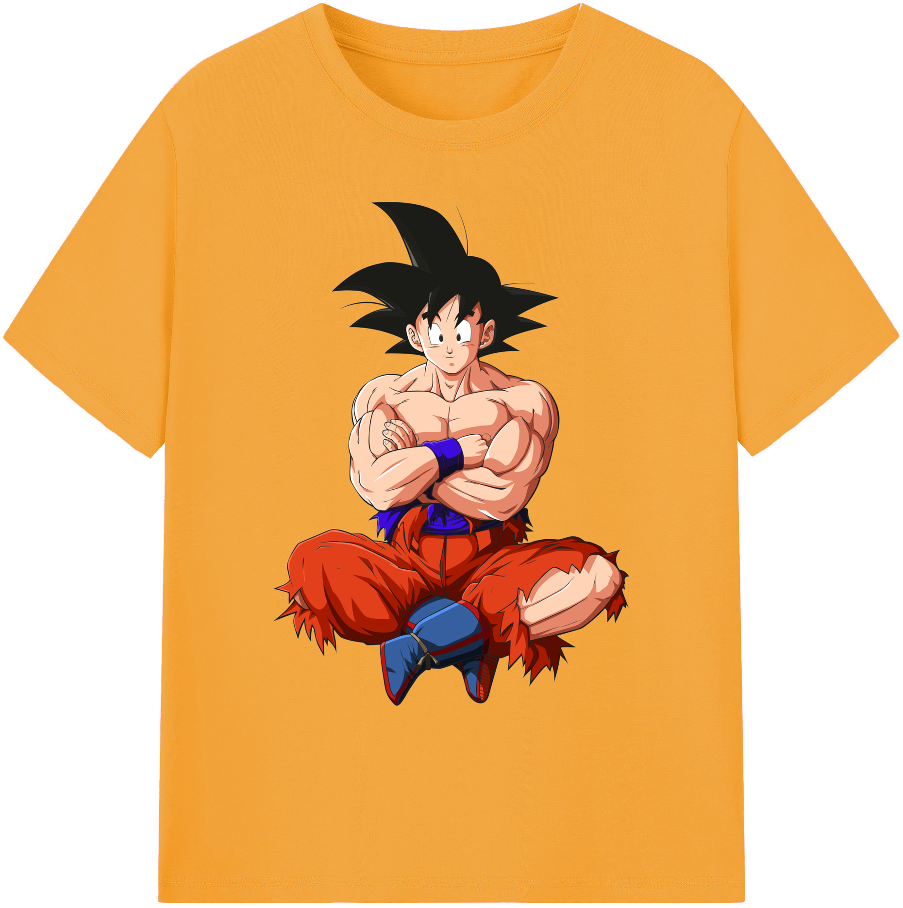 （画像用） ドラゴンボール 孫悟空（そん ごくう）Son Goku カカロット DRAGON BALL Kakarotto 綿100％ メンズ半袖Tシャツ｜肌触りやわらか＆通気性
