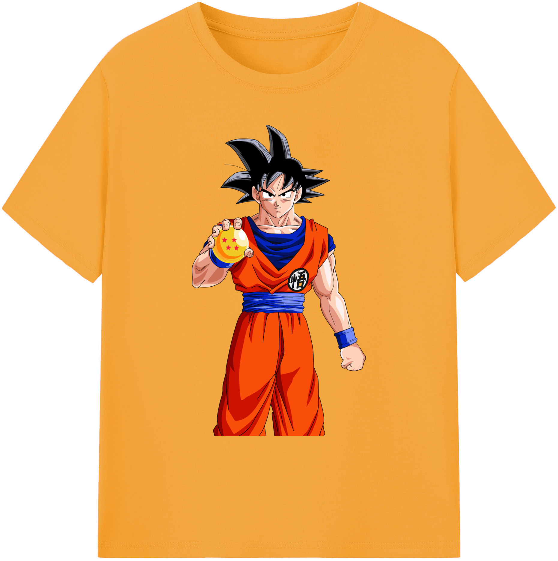 （画像用） ドラゴンボール 孫悟空（そん ごくう）Son Goku カカロット DRAGON BALL Kakarotto 綿100％ メンズ半袖Tシャツ｜肌触りやわらか＆通気性