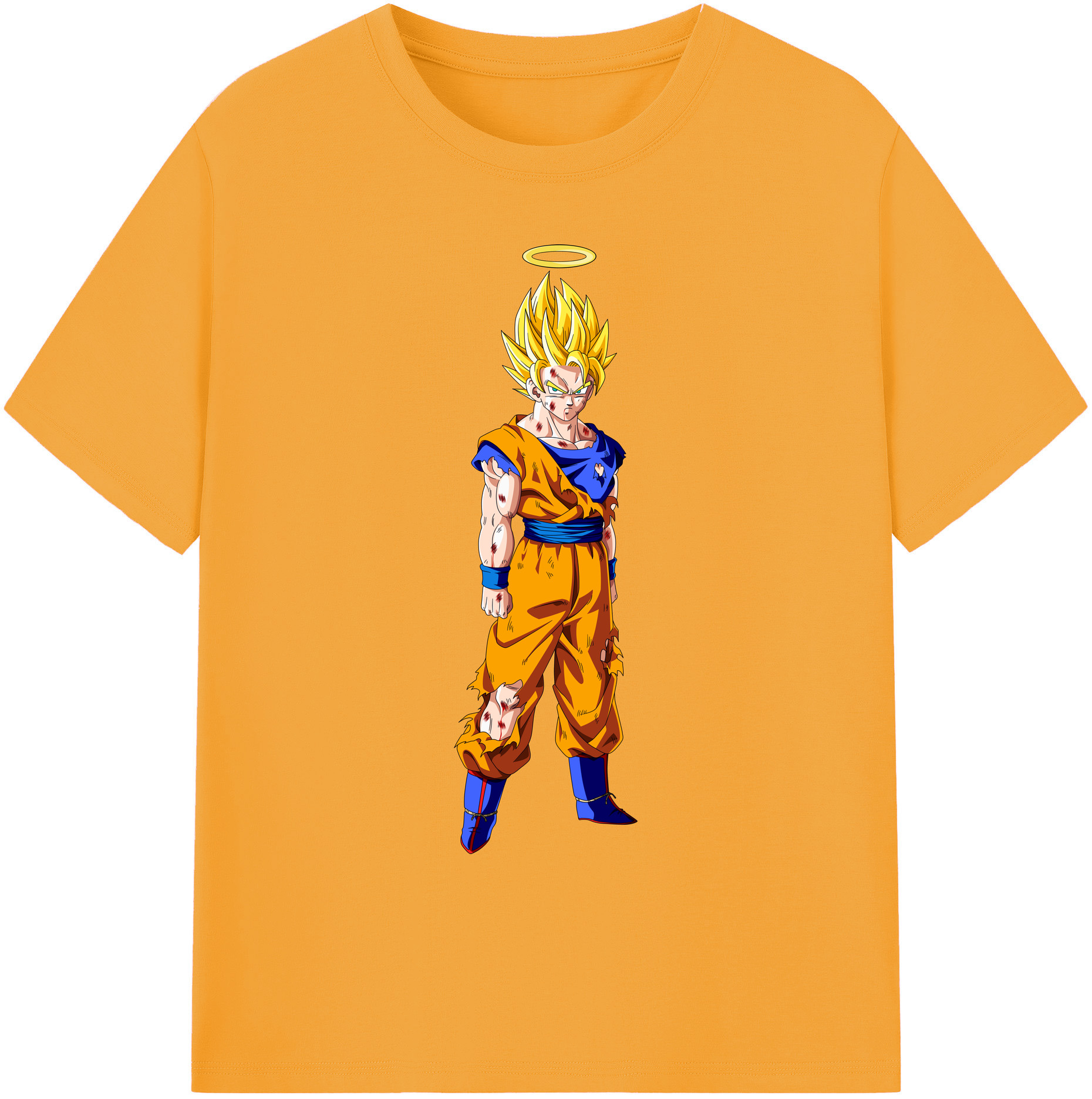 （画像用） ドラゴンボール 孫悟空（そん ごくう）Son Goku カカロット DRAGON BALL Kakarotto 綿100％ メンズ半袖Tシャツ｜肌触りやわらか＆通気性