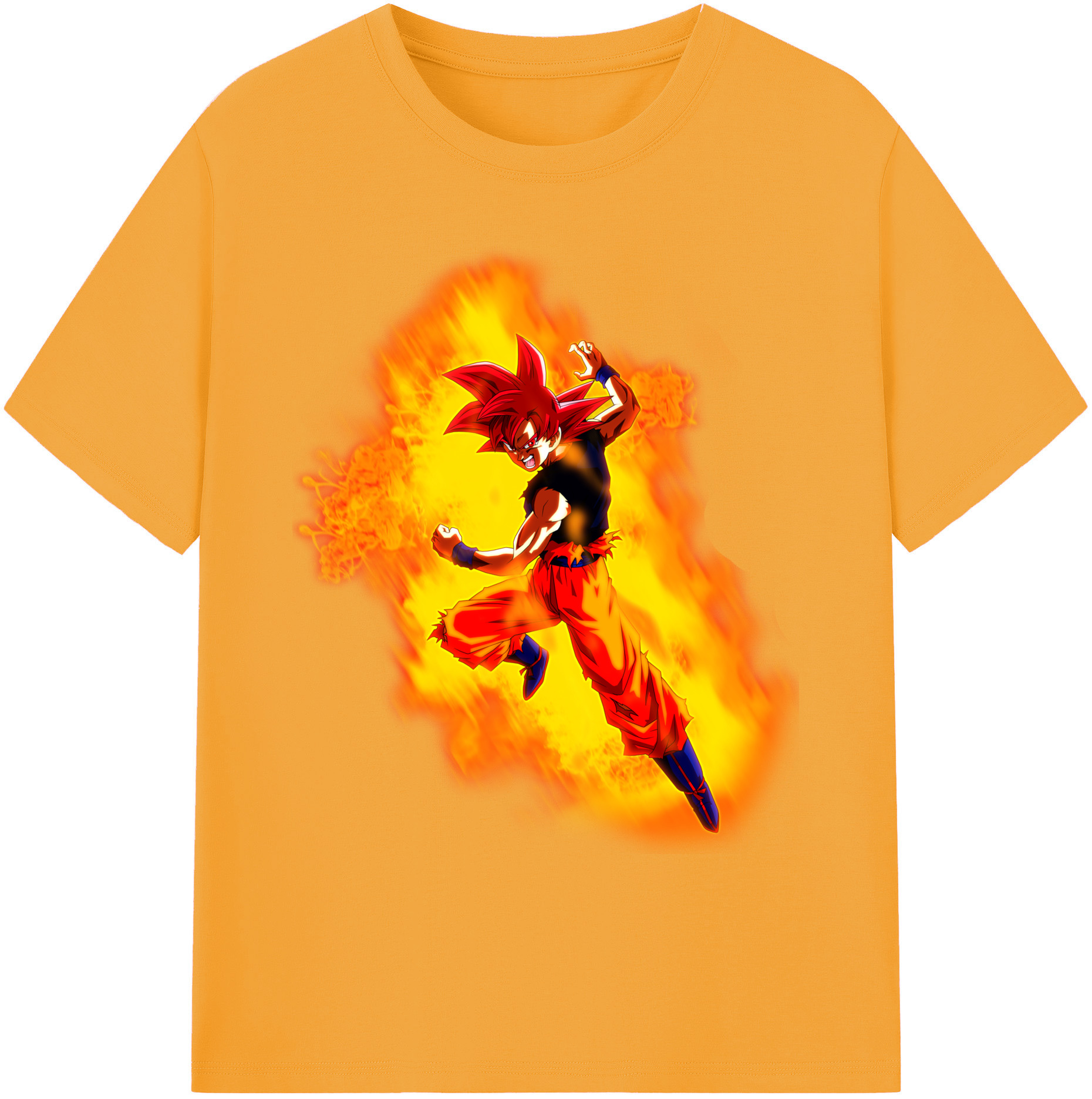 （画像用） ドラゴンボール 孫悟空（そん ごくう）Son Goku カカロット DRAGON BALL Kakarotto 綿100％ メンズ半袖Tシャツ｜肌触りやわらか＆通気性
