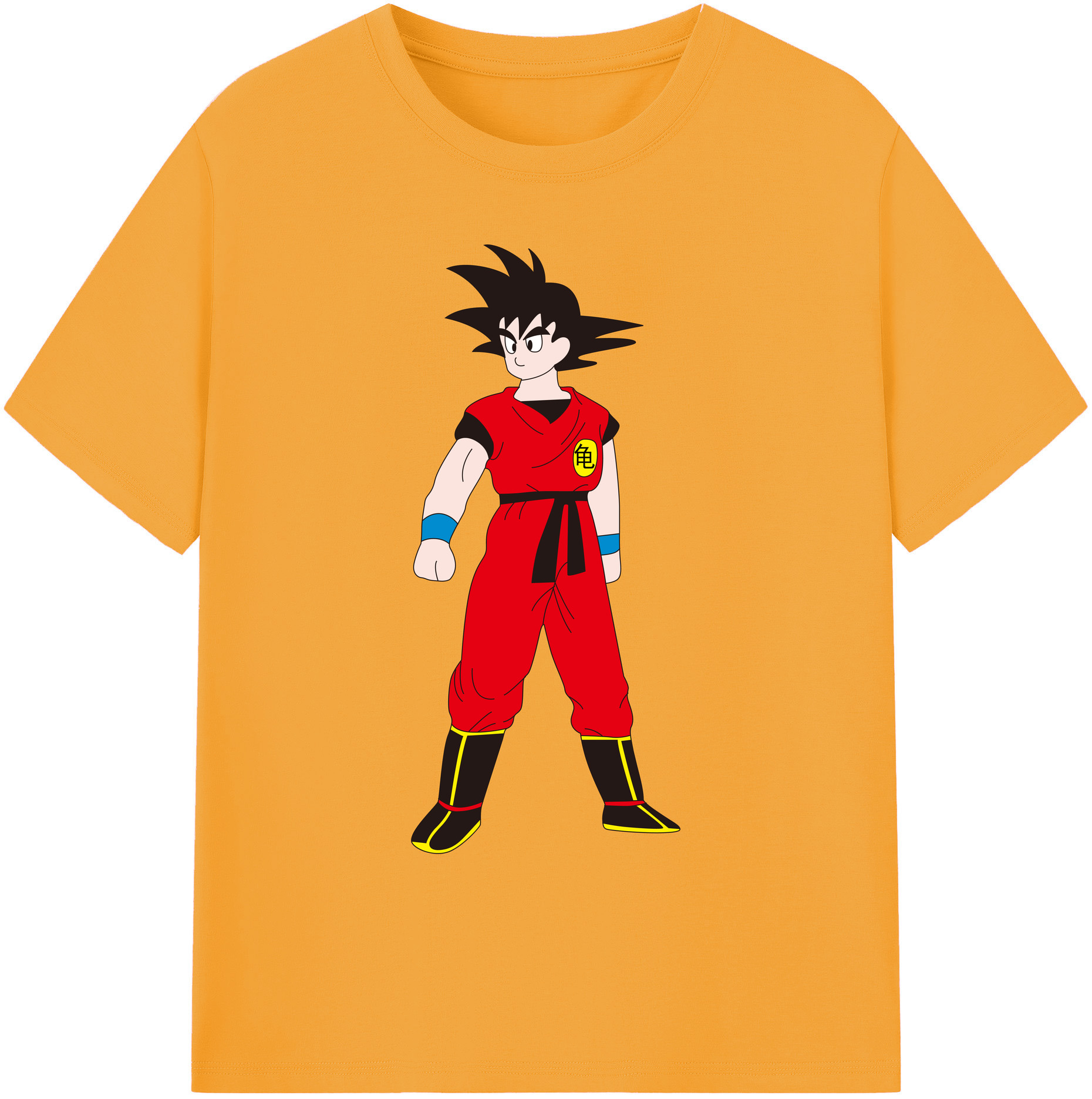 （画像用） ドラゴンボール 孫悟空（そん ごくう）Son Goku カカロット DRAGON BALL Kakarotto 綿100％ メンズ半袖Tシャツ｜肌触りやわらか＆通気性