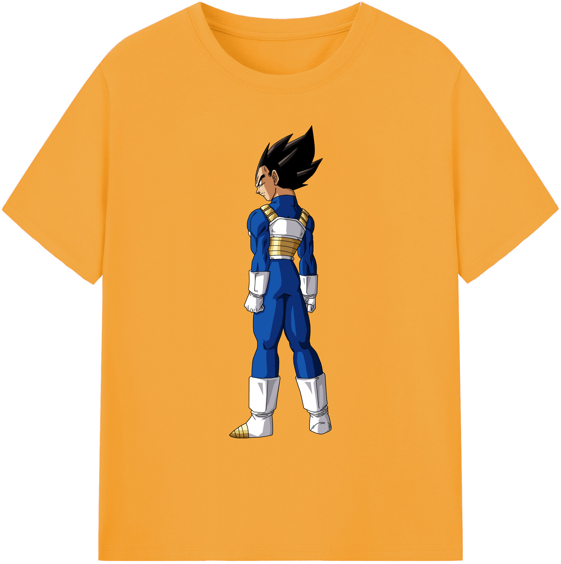 （画像用） ドラゴンボール ベジータ四世（Bejīta Yonsei）DRAGON BALL Vegeta IV 綿100％ メンズ半袖Tシャツ｜肌触りやわらか＆通気性
