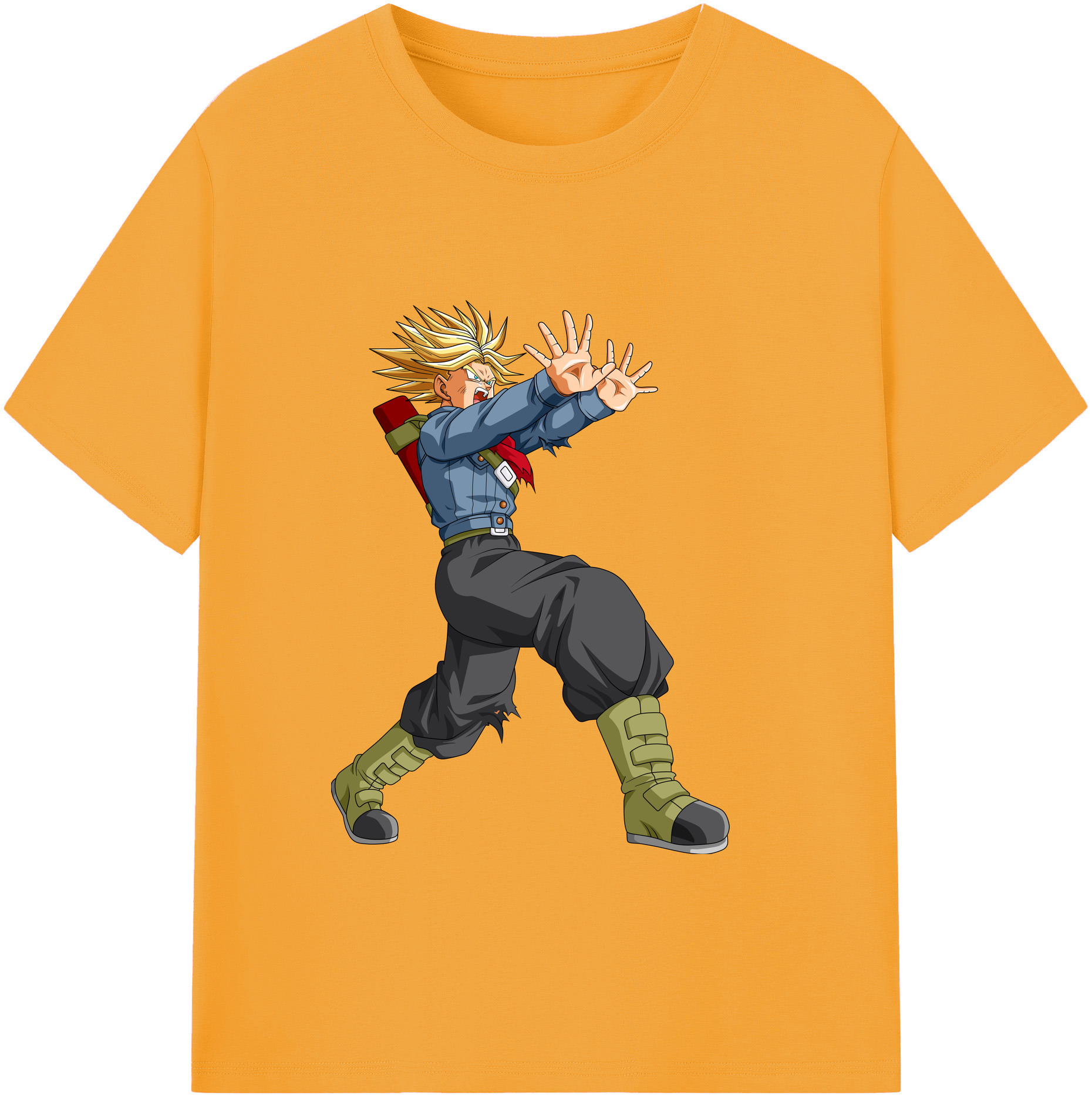（画像用） ドラゴンボール トランクス（Torankusu）DRAGON BALL Trunks 綿100％ メンズ半袖Tシャツ｜肌触りやわらか＆通気性