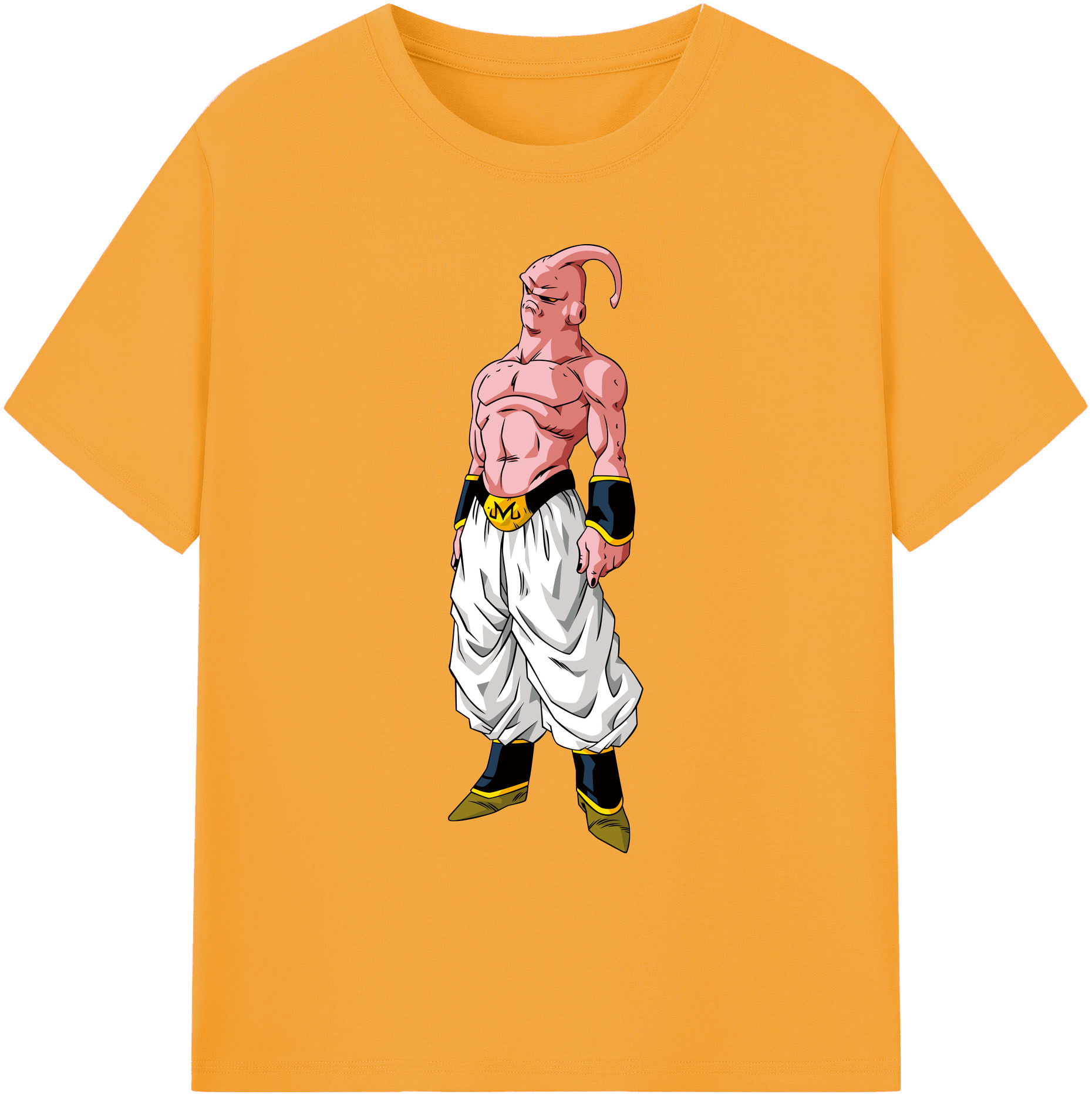 （画像用） ドラゴンボール 魔人ブウ DRAGON BALL Majin Buu 綿100％ メンズ半袖Tシャツ｜肌触りやわらか＆通気性