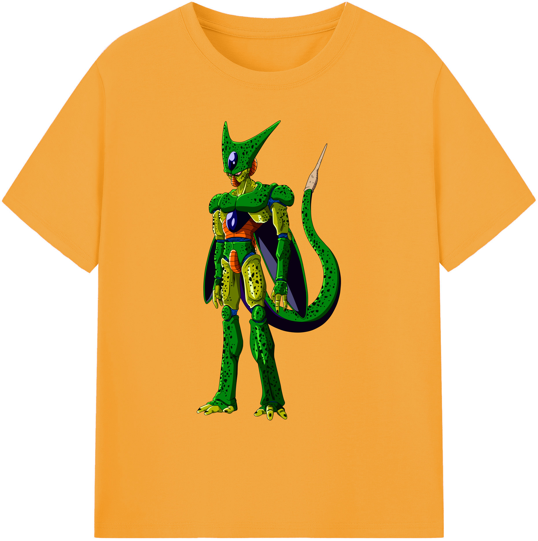 （画像用） ドラゴンボール セル DRAGON BALL Cell 綿100％ メンズ半袖Tシャツ｜肌触りやわらか＆通気性