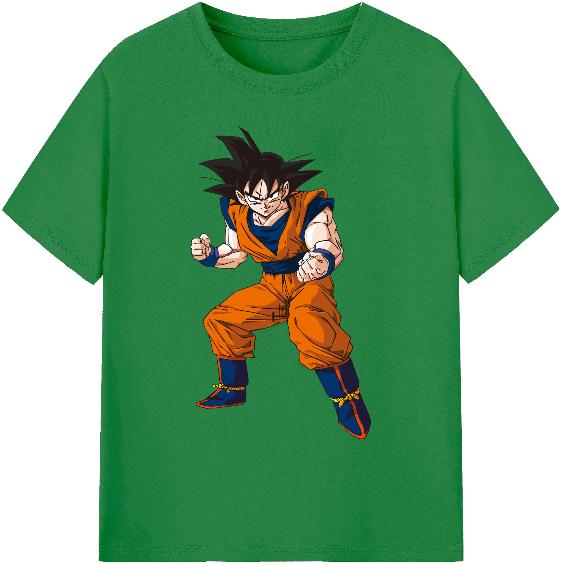 （画像用） ドラゴンボール 孫悟空（そん ごくう）Son Goku カカロット DRAGON BALL Kakarotto 綿100％ メンズ半袖Tシャツ｜肌触りやわらか＆通気性