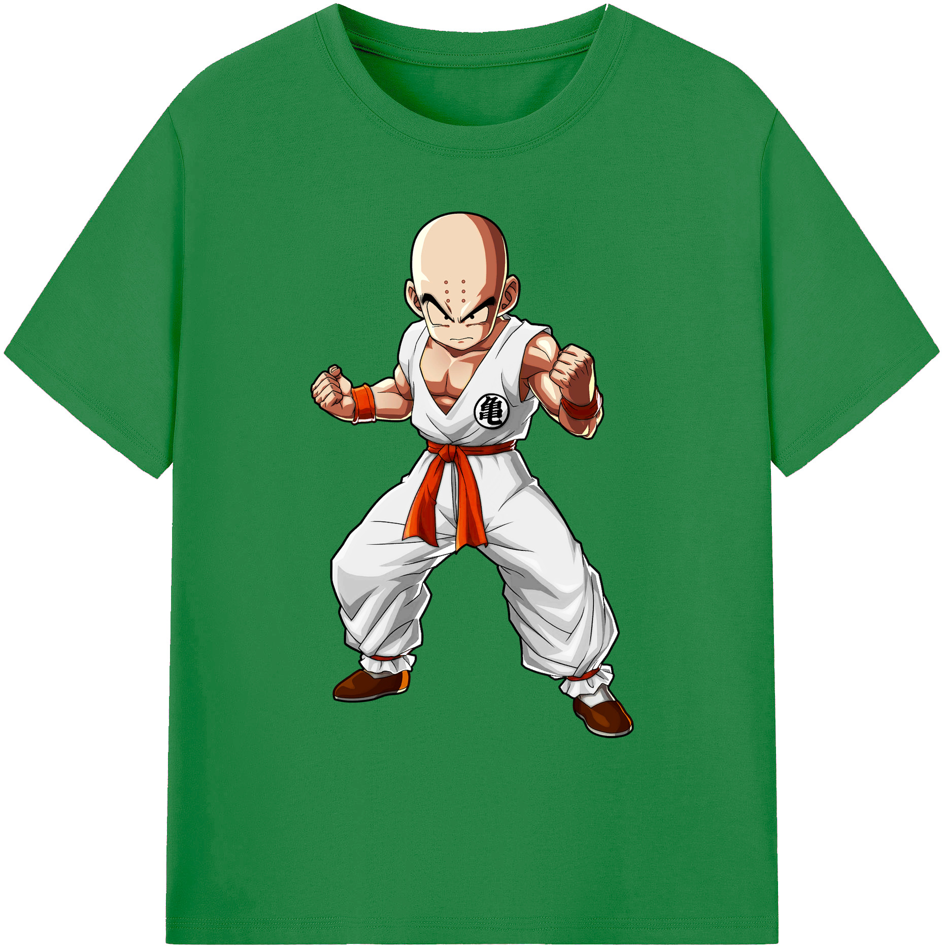 （画像用） ドラゴンボール クリリン DRAGON BALL krillin 綿100％ メンズ半袖Tシャツ｜肌触りやわらか＆通気性