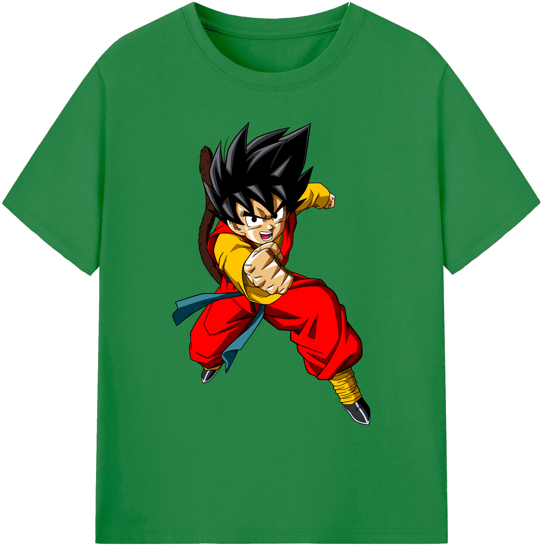 （画像用） ドラゴンボール 孫悟空（そん ごくう）Son Goku カカロット DRAGON BALL Kakarotto 綿100％ メンズ半袖Tシャツ｜肌触りやわらか＆通気性