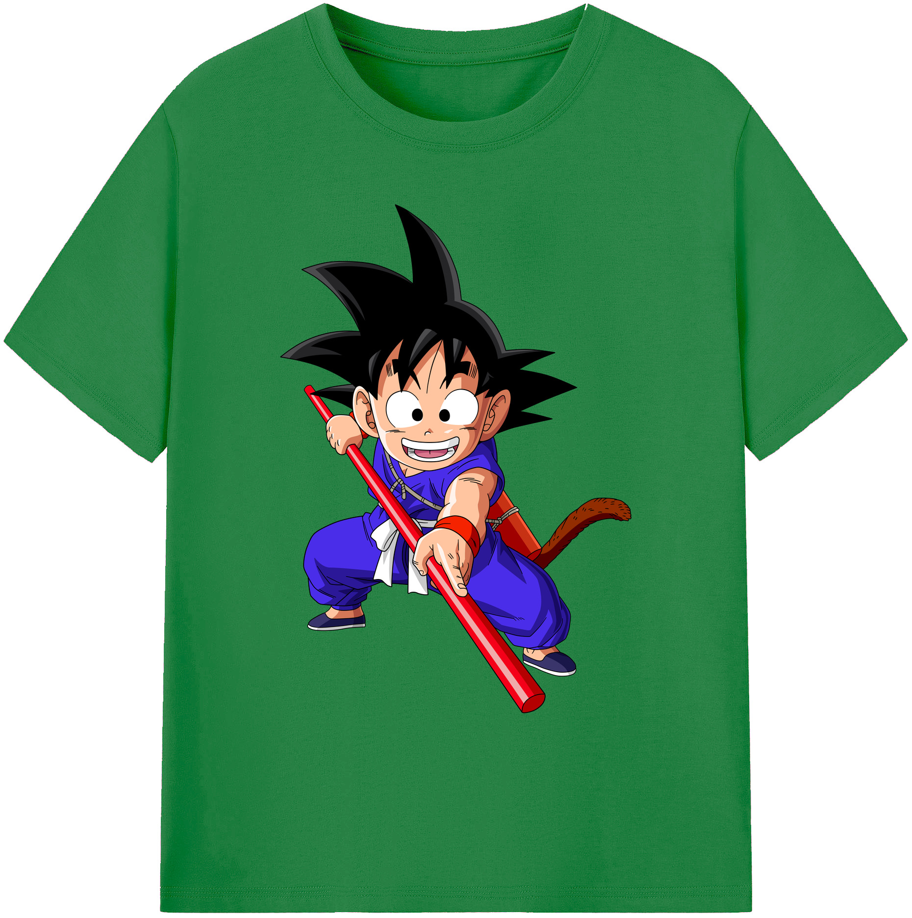 （画像用） ドラゴンボール 孫悟空（そん ごくう）Son Goku カカロット DRAGON BALL Kakarotto 綿100％ メンズ半袖Tシャツ｜肌触りやわらか＆通気性
