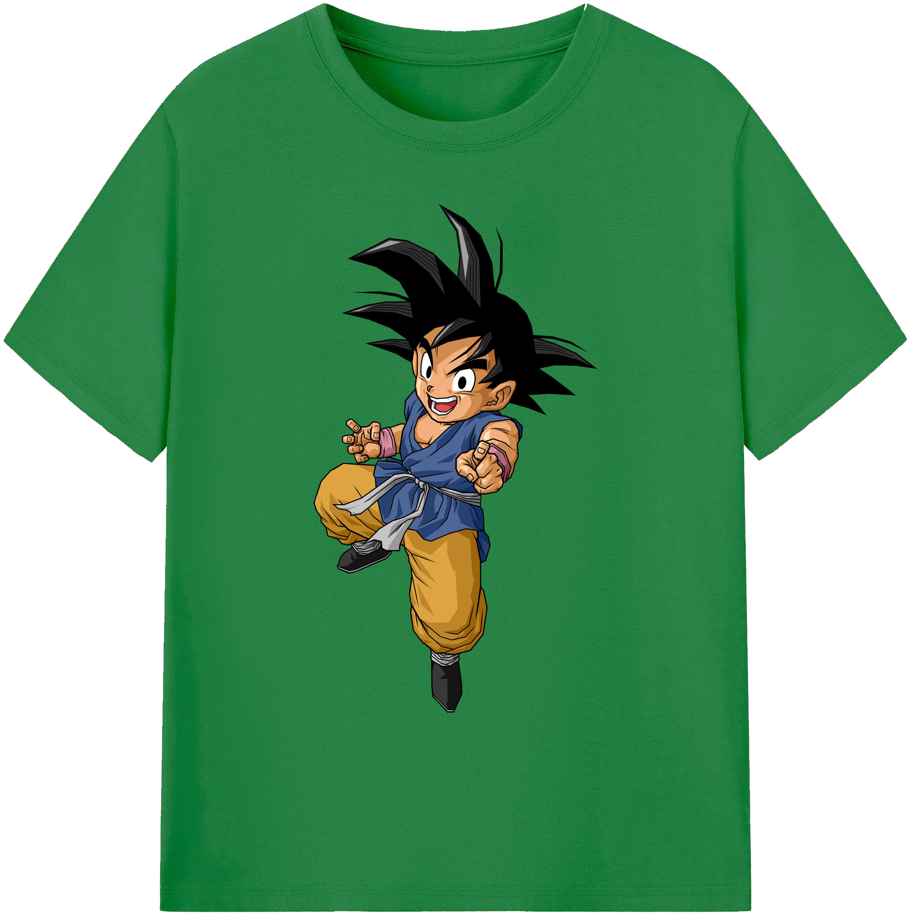 （画像用） ドラゴンボール 孫悟空（そん ごくう）Son Goku カカロット DRAGON BALL Kakarotto 綿100％ メンズ半袖Tシャツ｜肌触りやわらか＆通気性