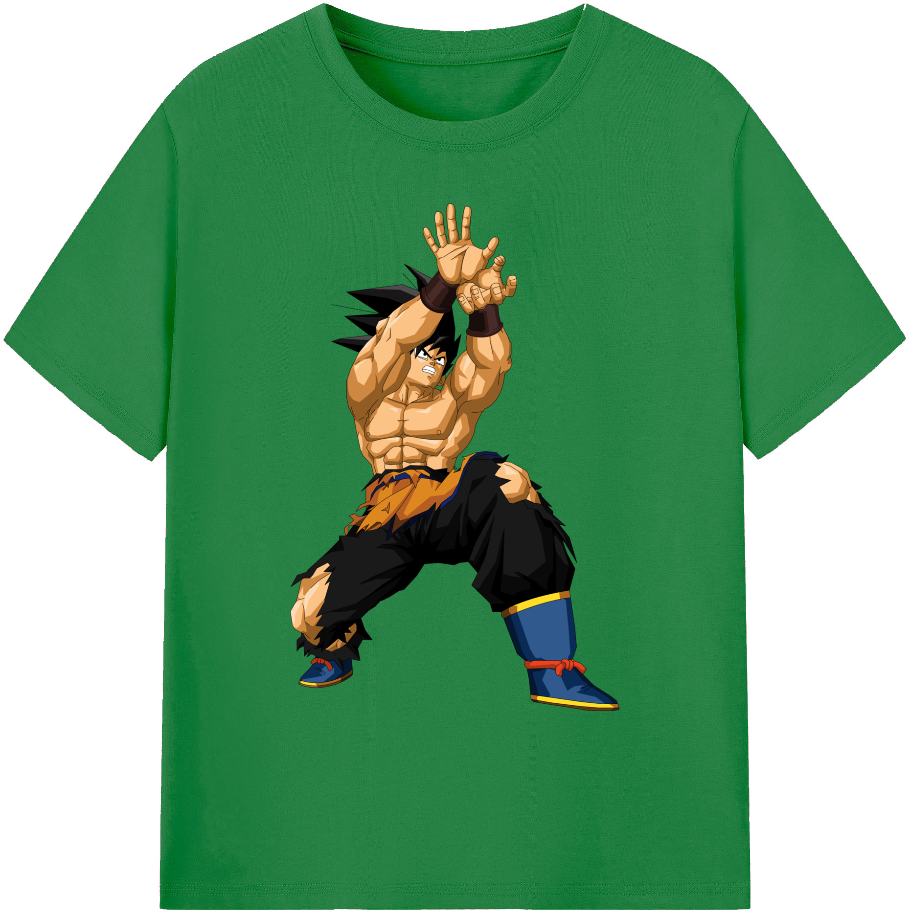 （画像用） ドラゴンボール 孫悟空（そん ごくう）Son Goku カカロット DRAGON BALL Kakarotto 綿100％ メンズ半袖Tシャツ｜肌触りやわらか＆通気性