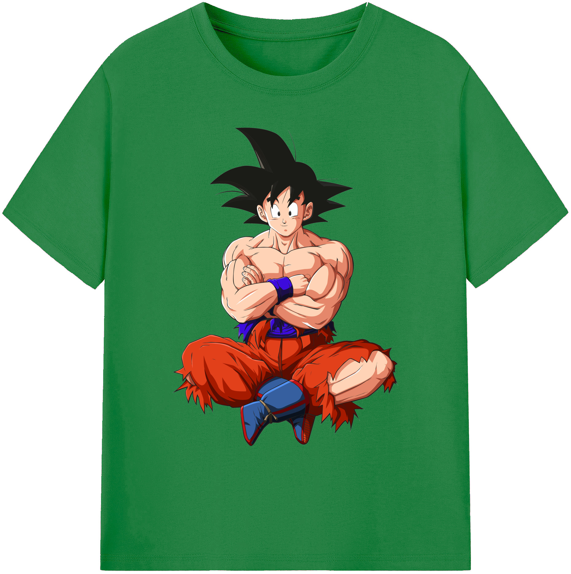 （画像用） ドラゴンボール 孫悟空（そん ごくう）Son Goku カカロット DRAGON BALL Kakarotto 綿100％ メンズ半袖Tシャツ｜肌触りやわらか＆通気性