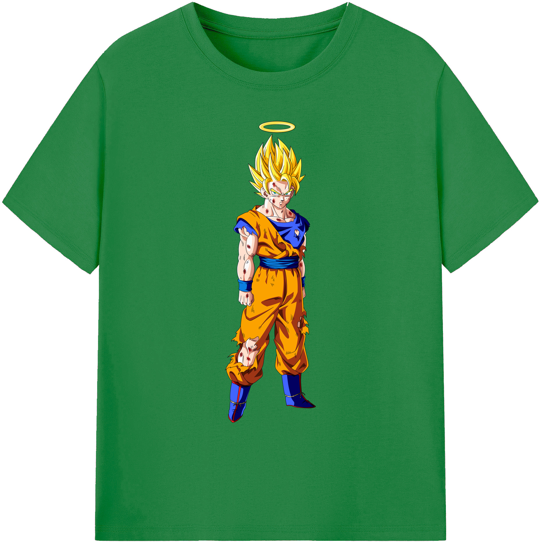 （画像用） ドラゴンボール 孫悟空（そん ごくう）Son Goku カカロット DRAGON BALL Kakarotto 綿100％ メンズ半袖Tシャツ｜肌触りやわらか＆通気性
