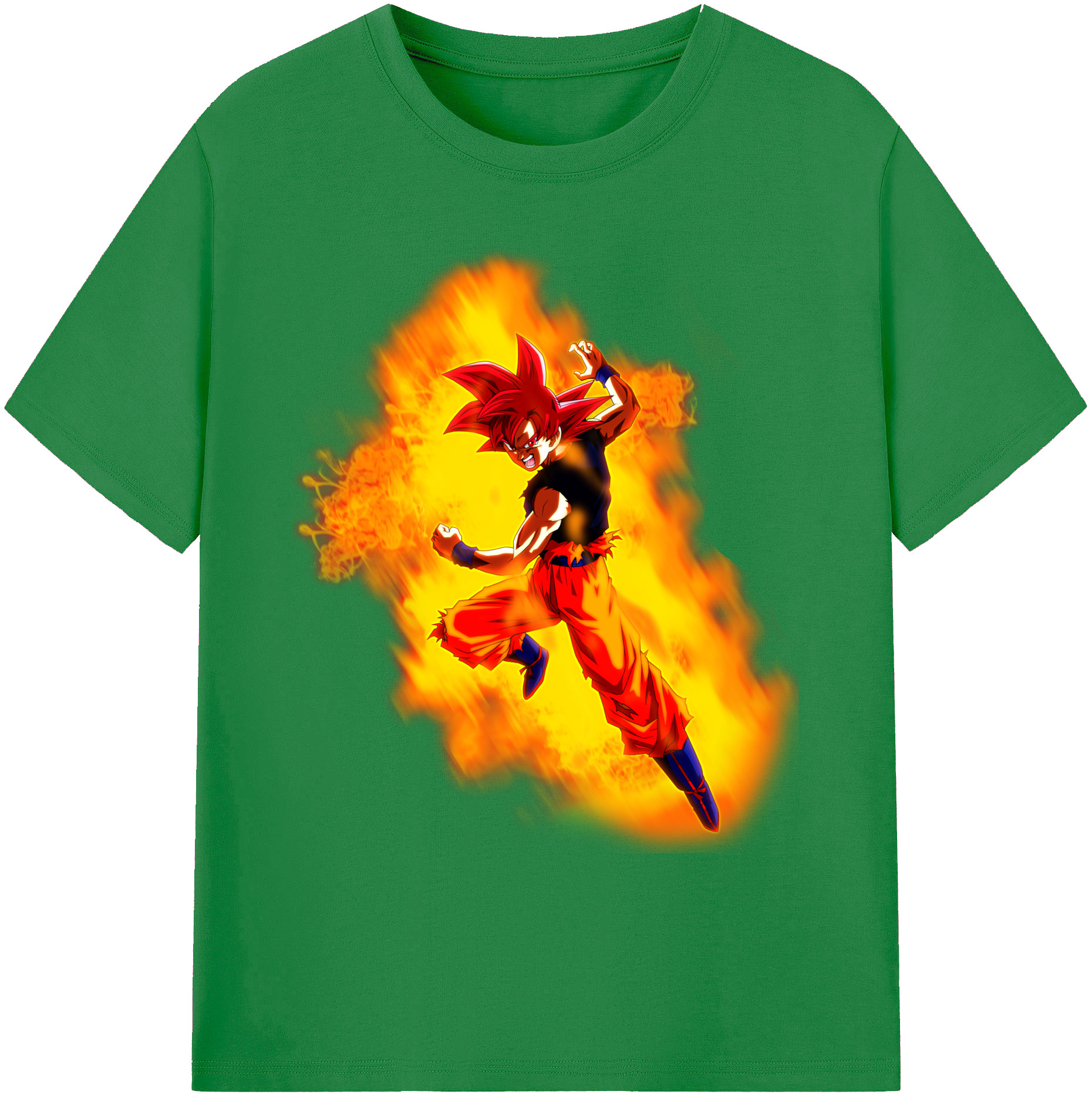 （画像用） ドラゴンボール 孫悟空（そん ごくう）Son Goku カカロット DRAGON BALL Kakarotto 綿100％ メンズ半袖Tシャツ｜肌触りやわらか＆通気性