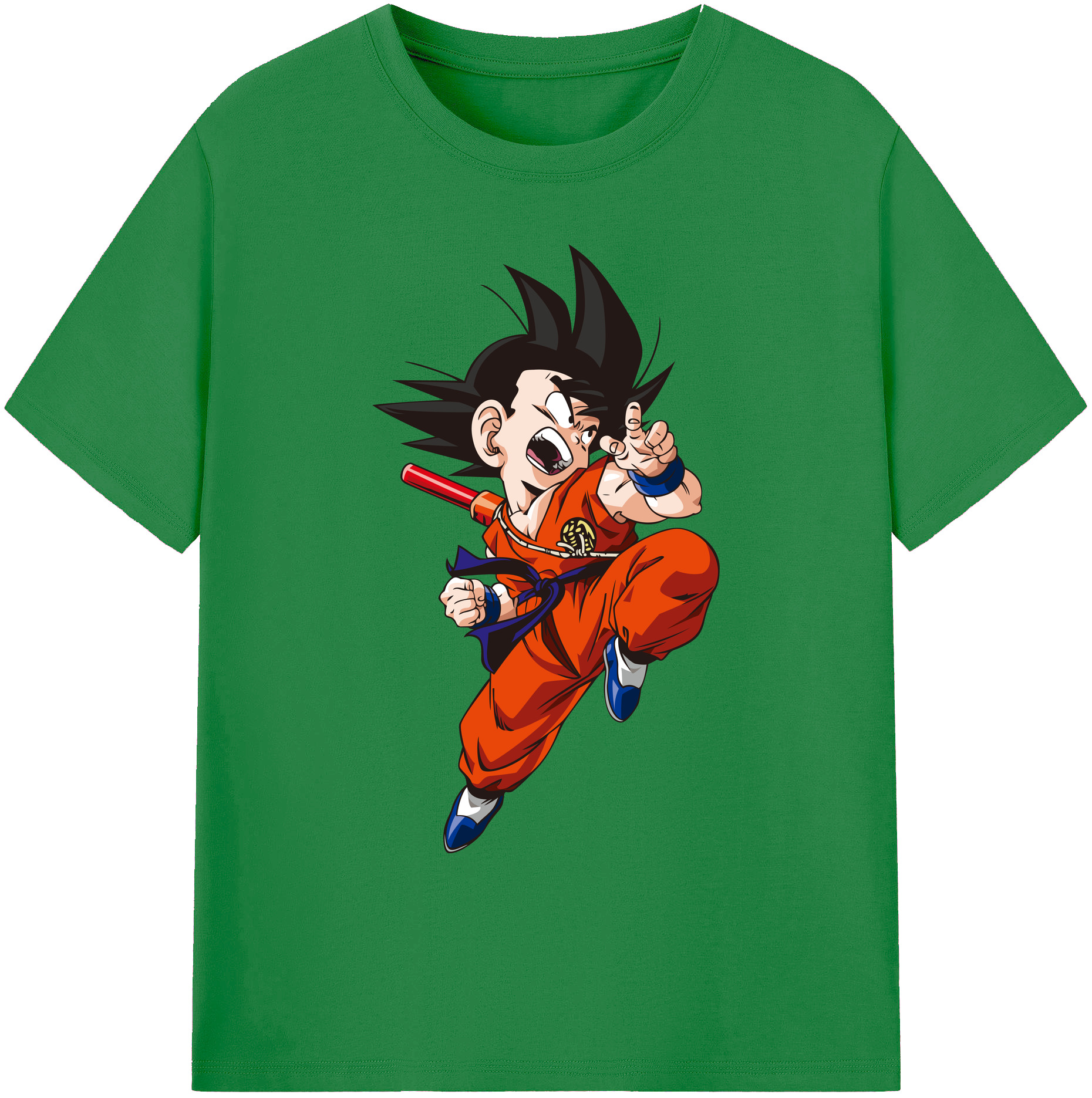 （画像用） ドラゴンボール 孫悟空（そん ごくう）Son Goku カカロット DRAGON BALL Kakarotto 綿100％ メンズ半袖Tシャツ｜肌触りやわらか＆通気性
