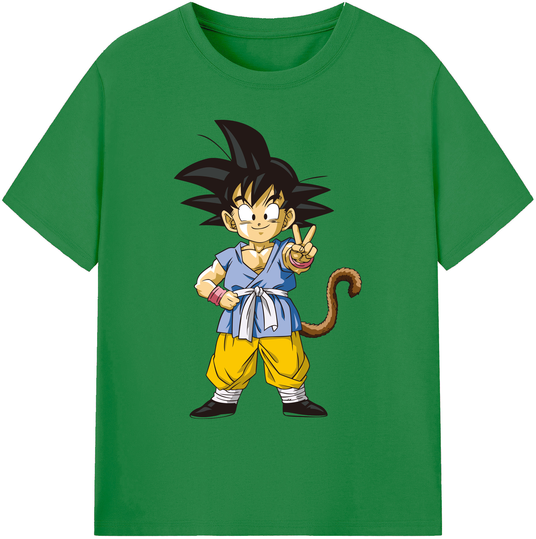 （画像用） ドラゴンボール 孫悟空（そん ごくう）Son Goku カカロット DRAGON BALL Kakarotto 綿100％ メンズ半袖Tシャツ｜肌触りやわらか＆通気性