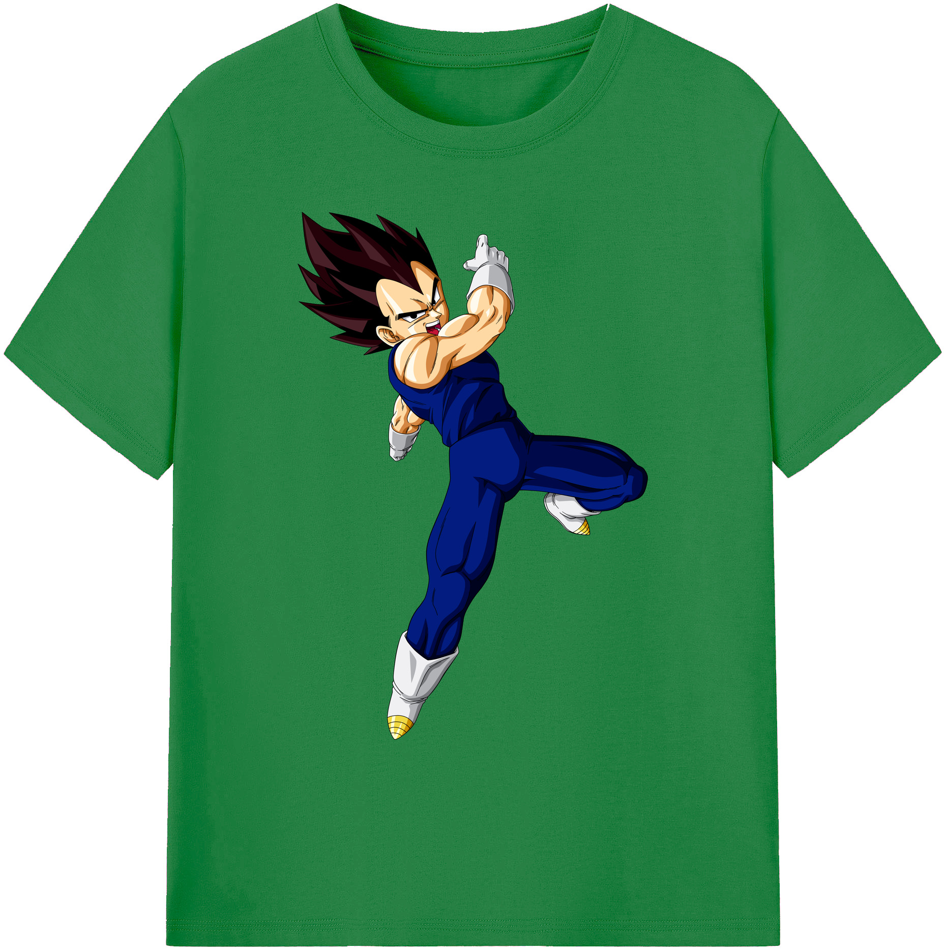 （画像用） ドラゴンボール ベジータ四世（Bejīta Yonsei）DRAGON BALL Vegeta IV 綿100％ メンズ半袖Tシャツ｜肌触りやわらか＆通気性