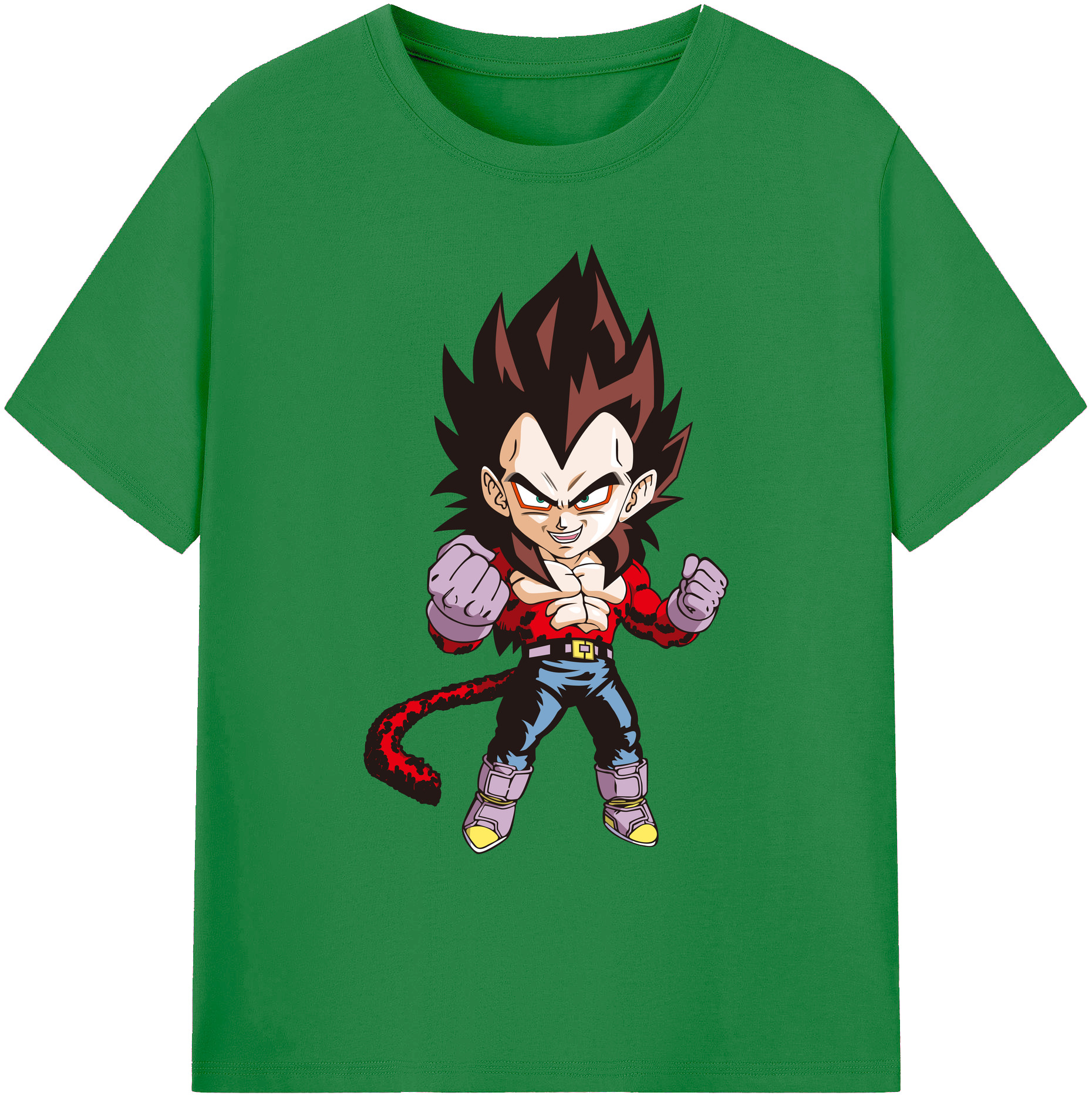（画像用） ドラゴンボール ベジータ四世（Bejīta Yonsei）DRAGON BALL Vegeta IV 綿100％ メンズ半袖Tシャツ｜肌触りやわらか＆通気性