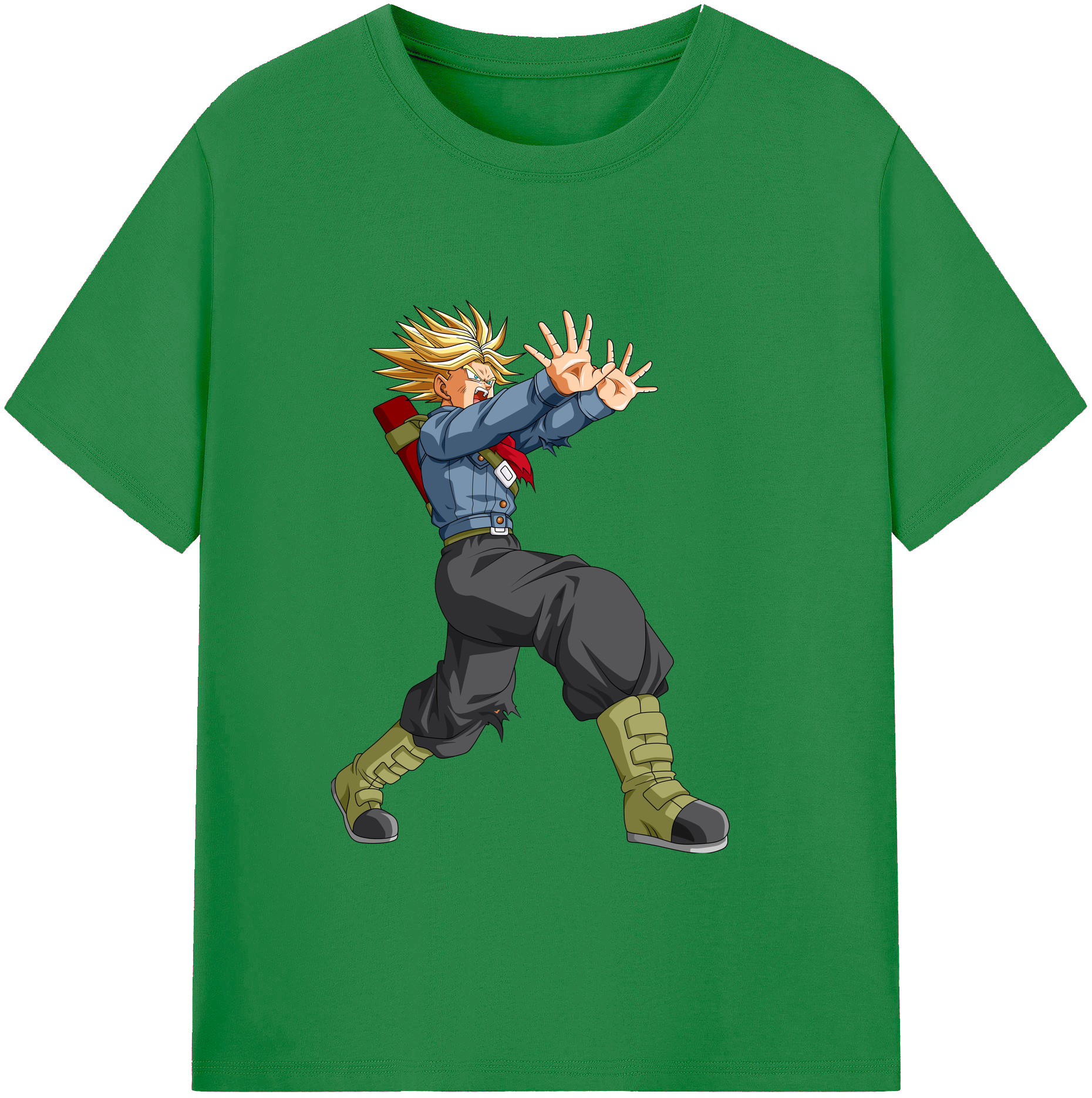 （画像用） ドラゴンボール トランクス（Torankusu）DRAGON BALL Trunks 綿100％ メンズ半袖Tシャツ｜肌触りやわらか＆通気性