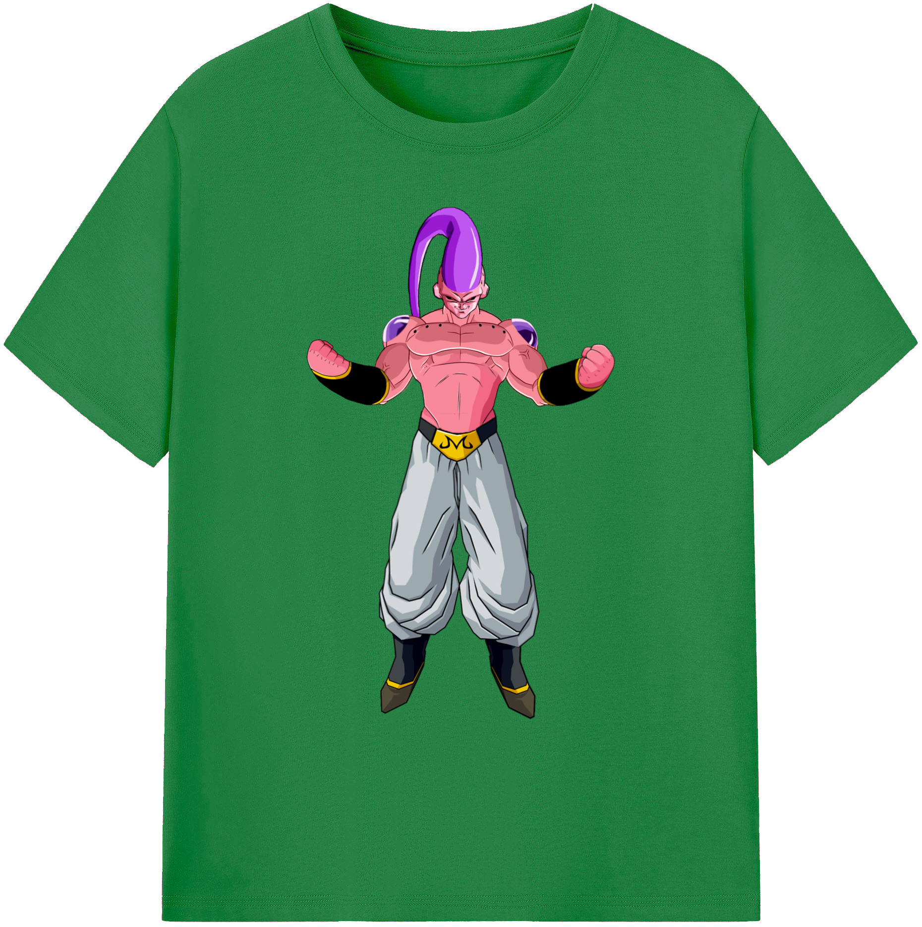 （画像用） ドラゴンボール 魔人ブウ DRAGON BALL Majin Buu 綿100％ メンズ半袖Tシャツ｜肌触りやわらか＆通気性