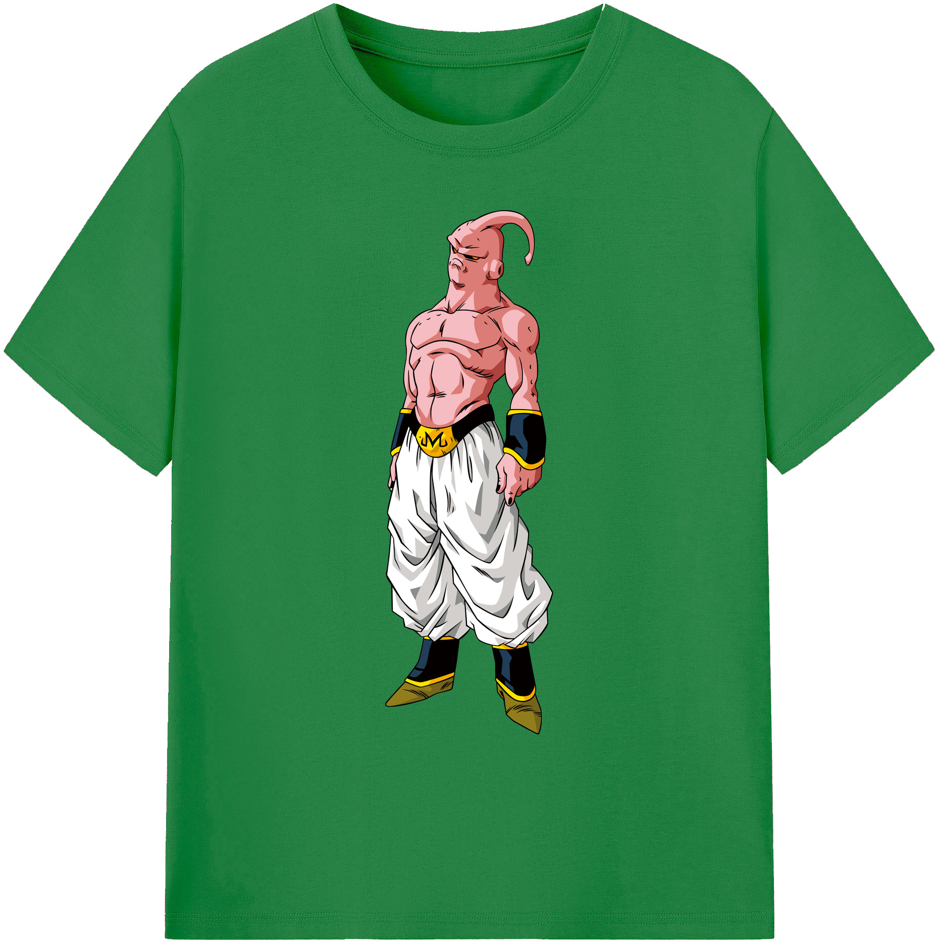 （画像用） ドラゴンボール 魔人ブウ DRAGON BALL Majin Buu 綿100％ メンズ半袖Tシャツ｜肌触りやわらか＆通気性