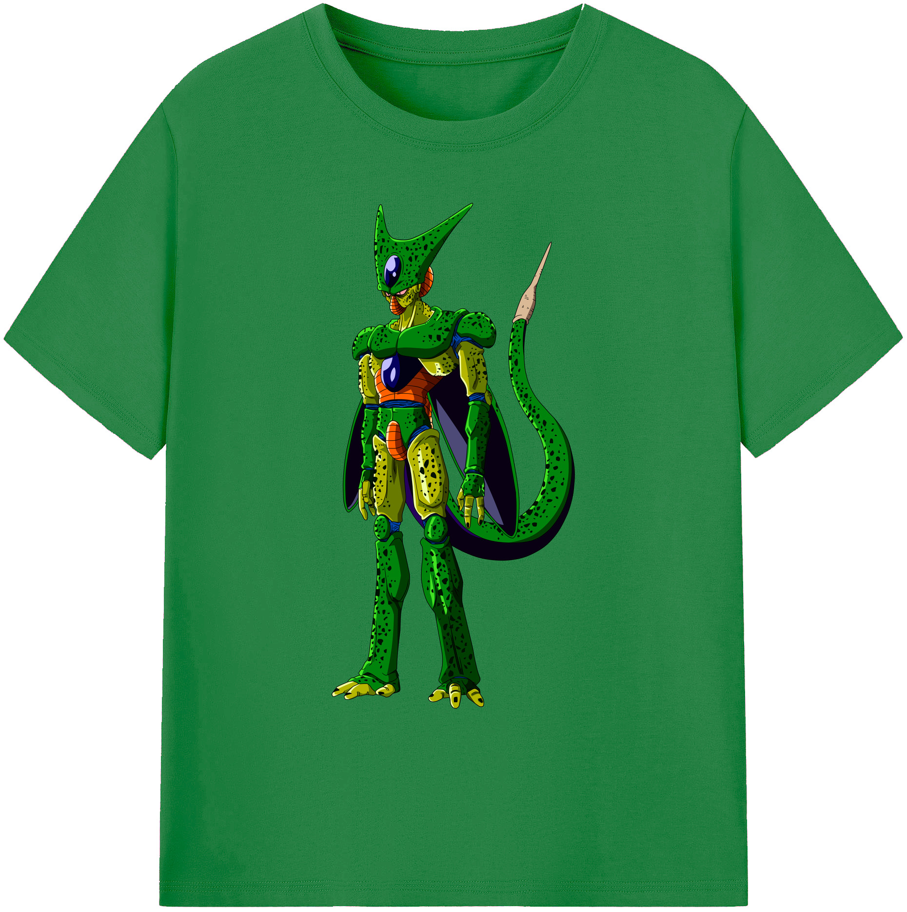 （画像用） ドラゴンボール セル DRAGON BALL Cell 綿100％ メンズ半袖Tシャツ｜肌触りやわらか＆通気性