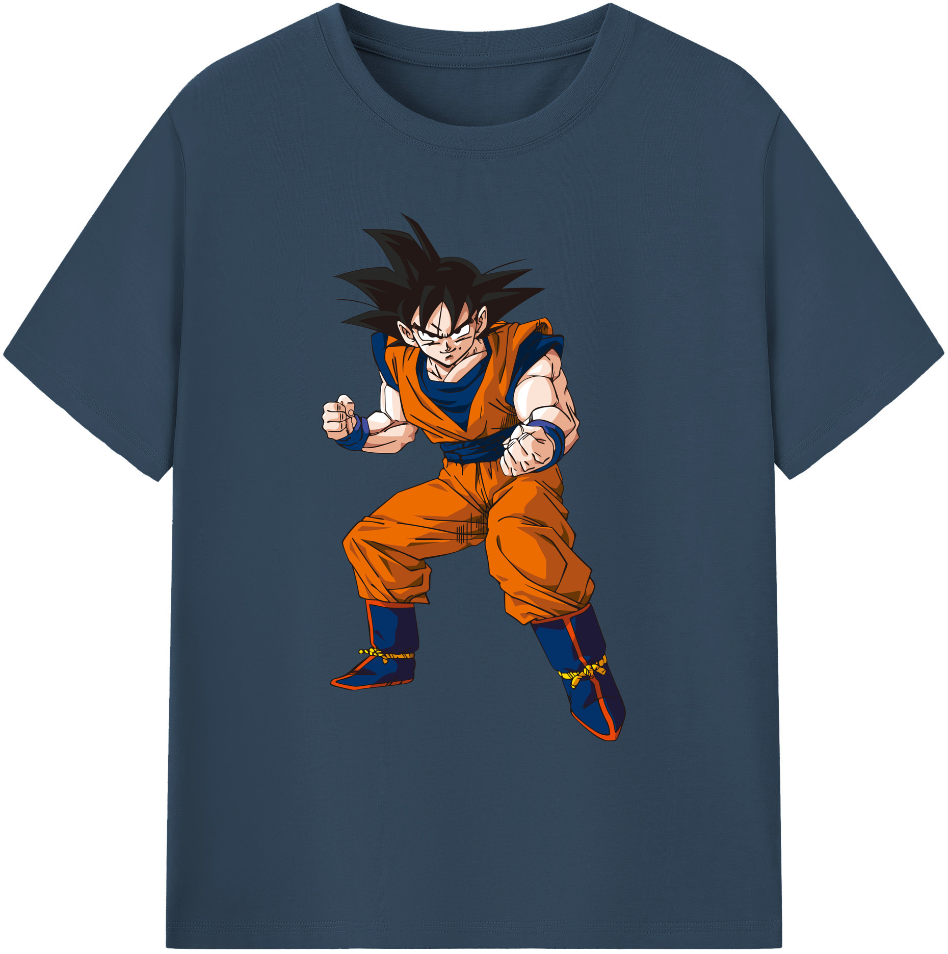 （画像用） ドラゴンボール 孫悟空（そん ごくう）Son Goku カカロット DRAGON BALL Kakarotto 綿100％ メンズ半袖Tシャツ｜肌触りやわらか＆通気性