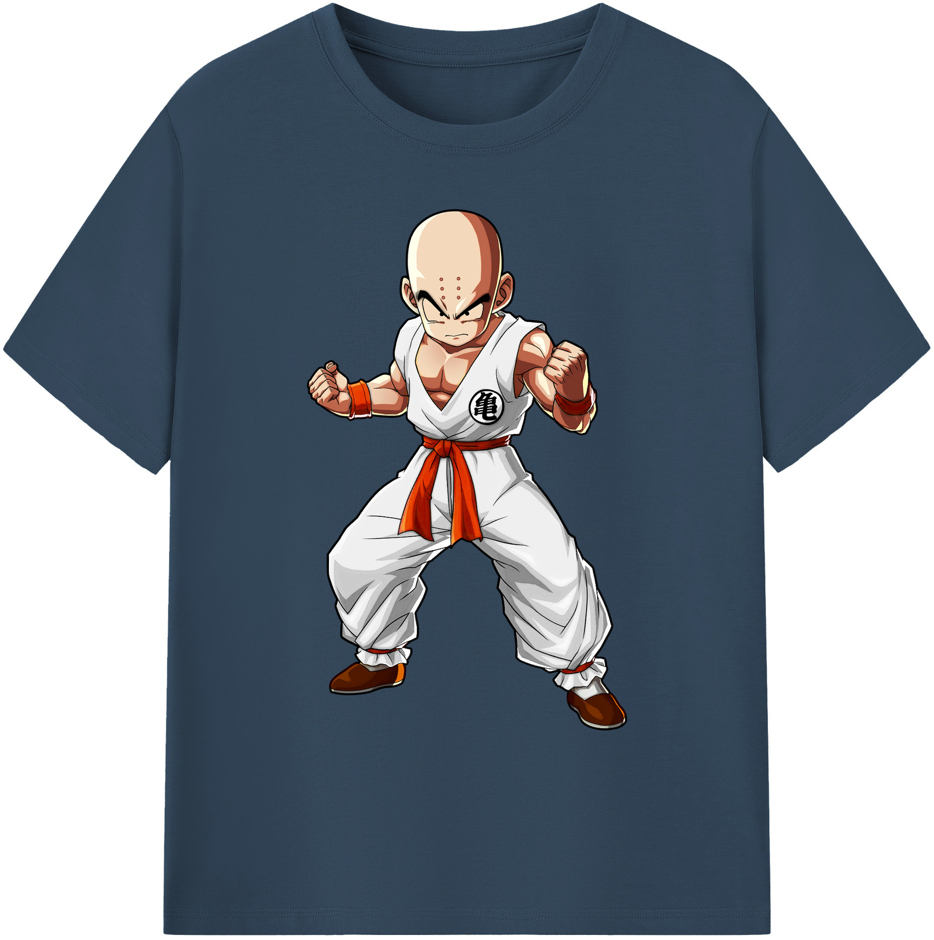 （画像用） ドラゴンボール クリリン DRAGON BALL krillin 綿100％ メンズ半袖Tシャツ｜肌触りやわらか＆通気性