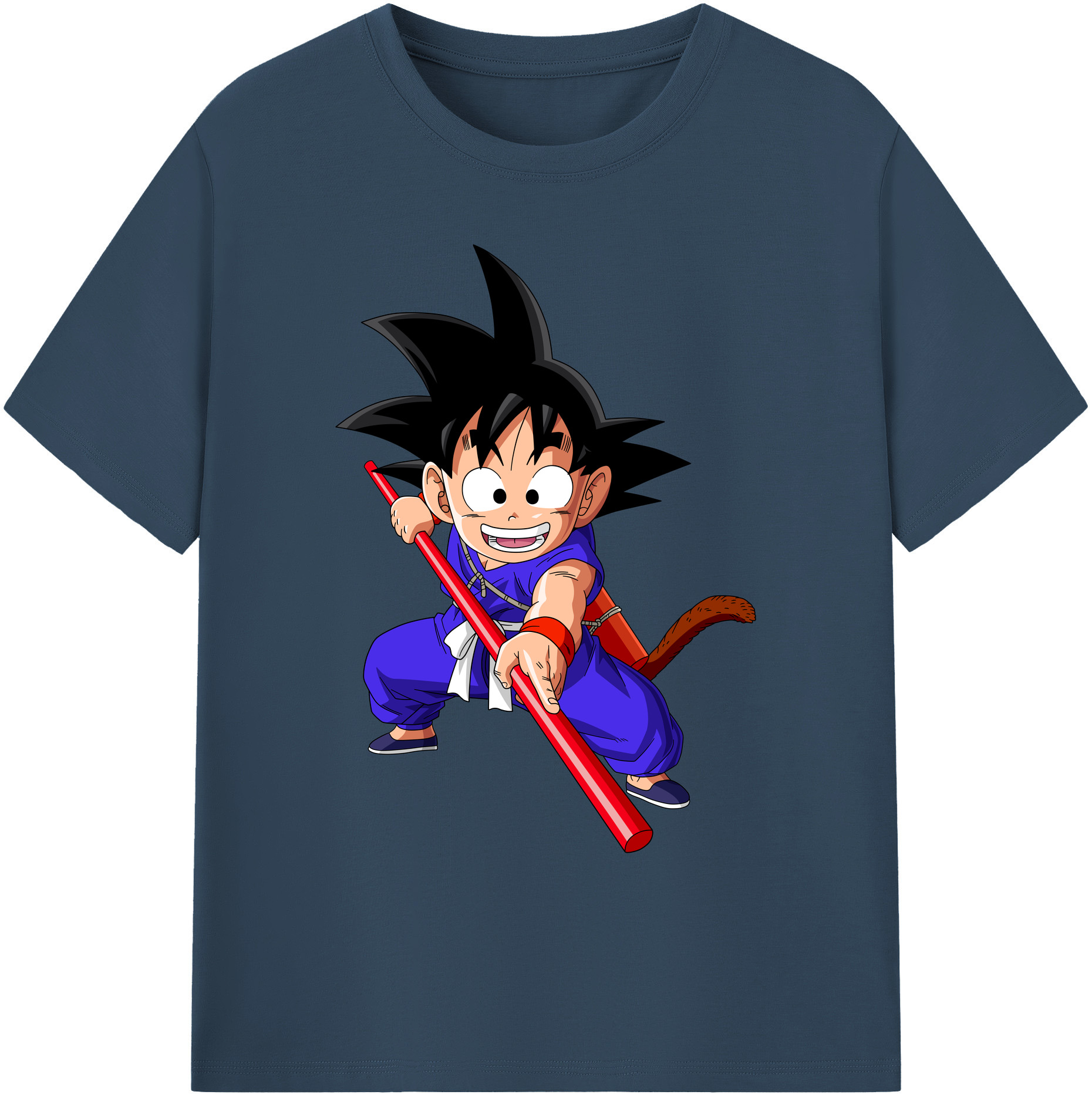 （画像用） ドラゴンボール 孫悟空（そん ごくう）Son Goku カカロット DRAGON BALL Kakarotto 綿100％ メンズ半袖Tシャツ｜肌触りやわらか＆通気性