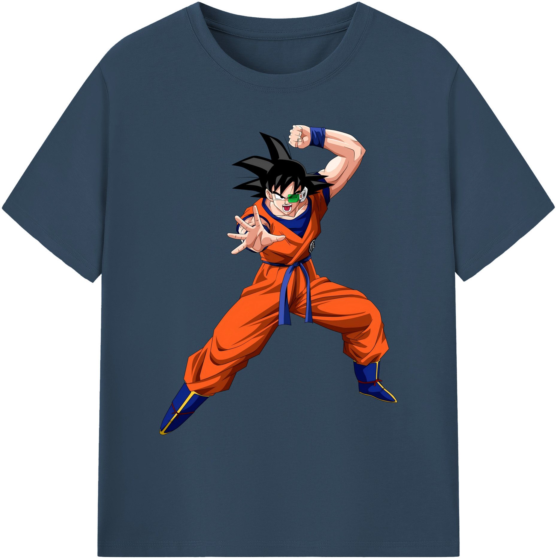 （画像用） ドラゴンボール 孫悟空（そん ごくう）Son Goku カカロット DRAGON BALL Kakarotto 綿100％ メンズ半袖Tシャツ｜肌触りやわらか＆通気性