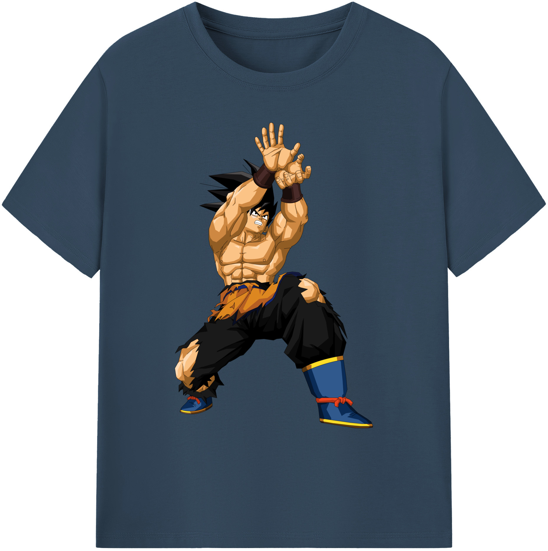 （画像用） ドラゴンボール 孫悟空（そん ごくう）Son Goku カカロット DRAGON BALL Kakarotto 綿100％ メンズ半袖Tシャツ｜肌触りやわらか＆通気性