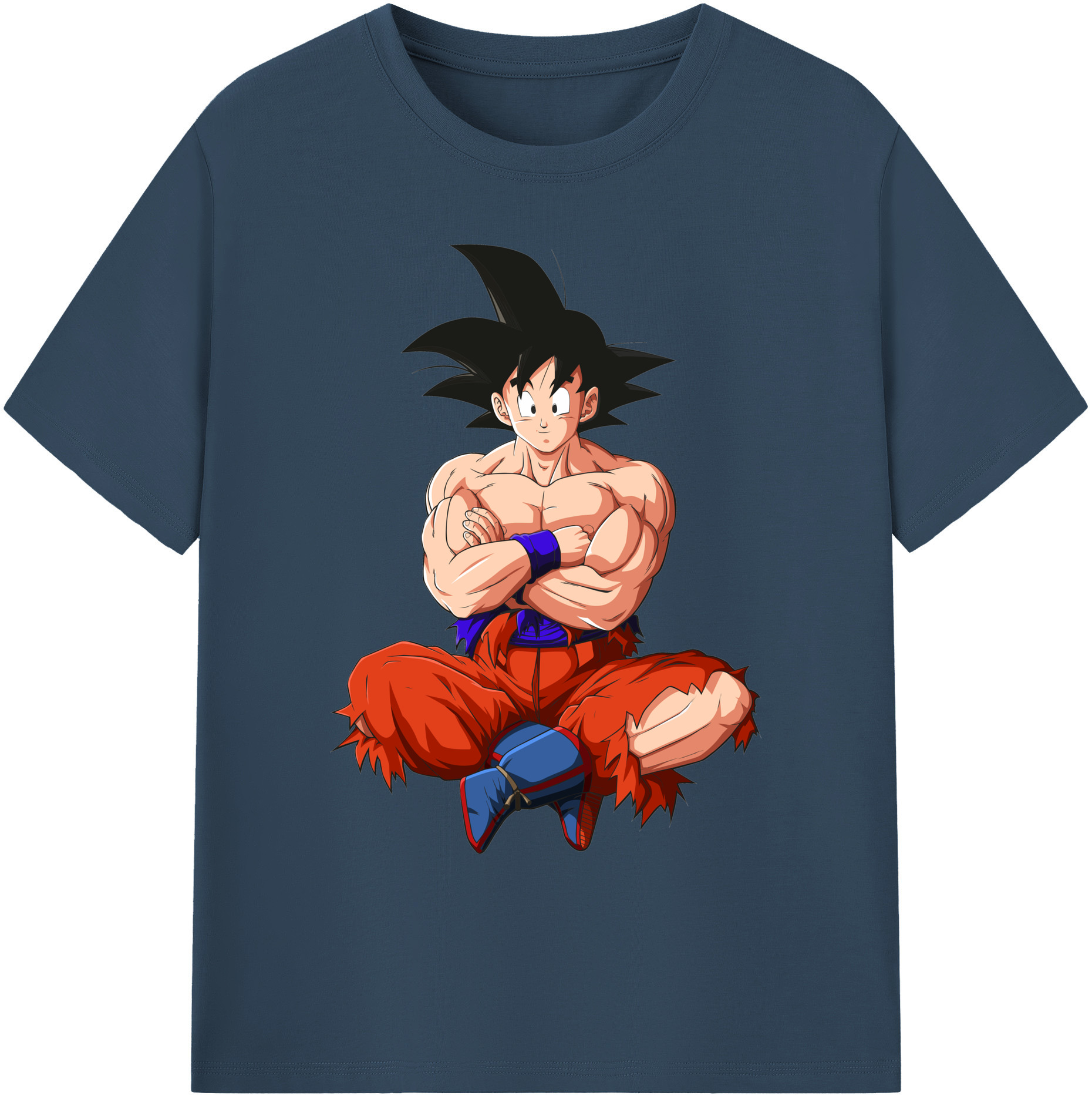 （画像用） ドラゴンボール 孫悟空（そん ごくう）Son Goku カカロット DRAGON BALL Kakarotto 綿100％ メンズ半袖Tシャツ｜肌触りやわらか＆通気性