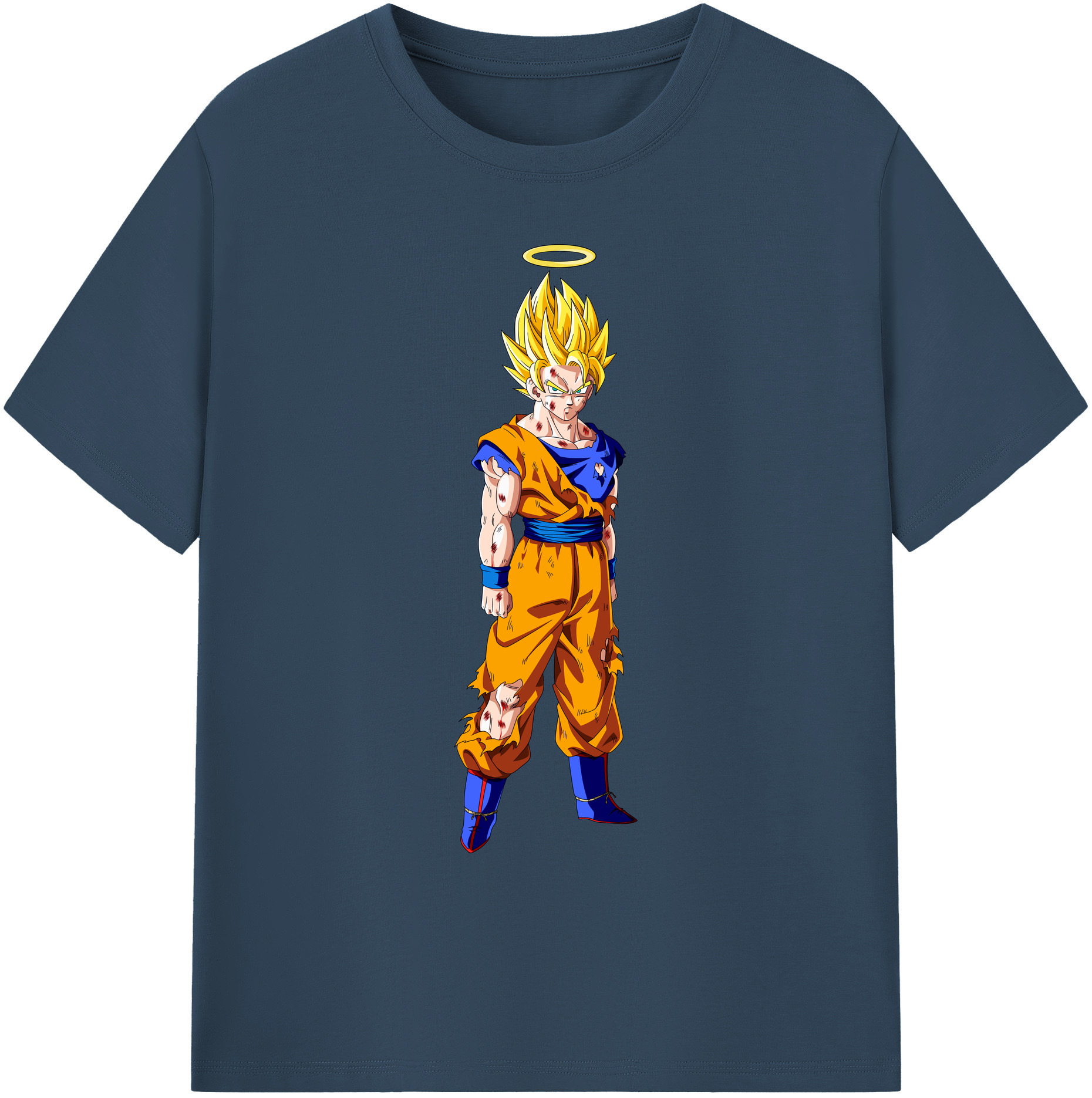（画像用） ドラゴンボール 孫悟空（そん ごくう）Son Goku カカロット DRAGON BALL Kakarotto 綿100％ メンズ半袖Tシャツ｜肌触りやわらか＆通気性