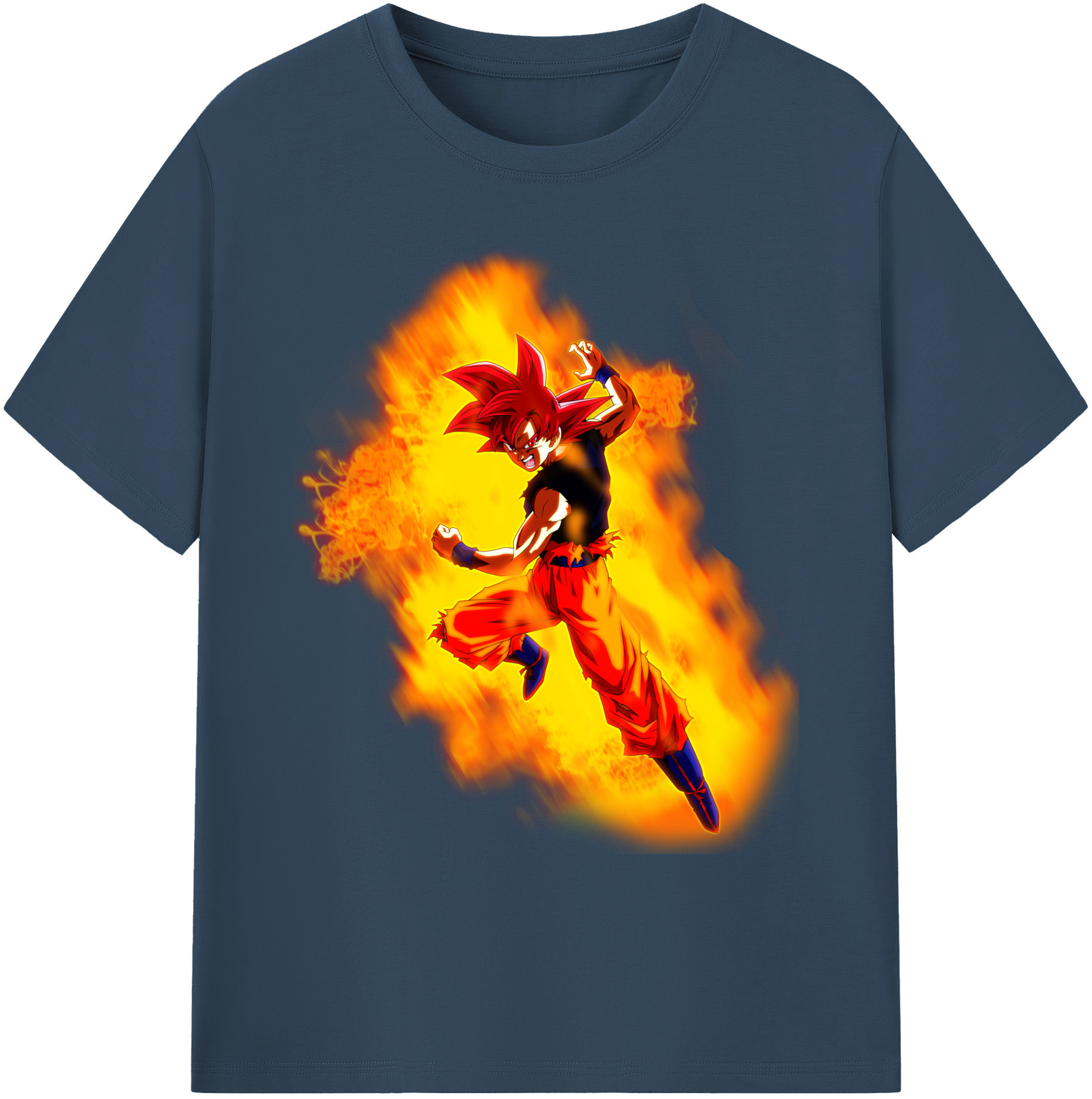 （画像用） ドラゴンボール 孫悟空（そん ごくう）Son Goku カカロット DRAGON BALL Kakarotto 綿100％ メンズ半袖Tシャツ｜肌触りやわらか＆通気性