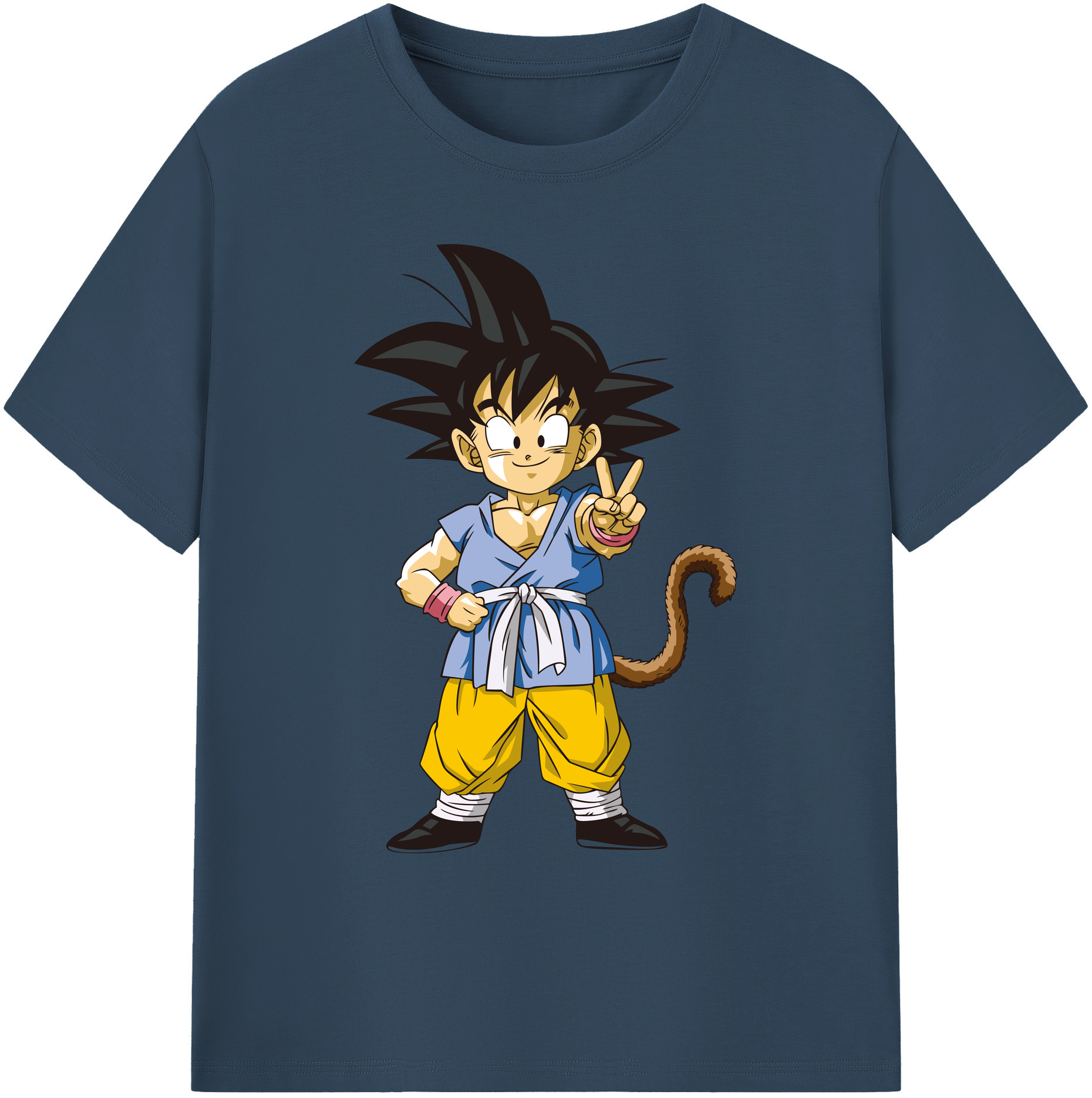 （画像用） ドラゴンボール 孫悟空（そん ごくう）Son Goku カカロット DRAGON BALL Kakarotto 綿100％ メンズ半袖Tシャツ｜肌触りやわらか＆通気性