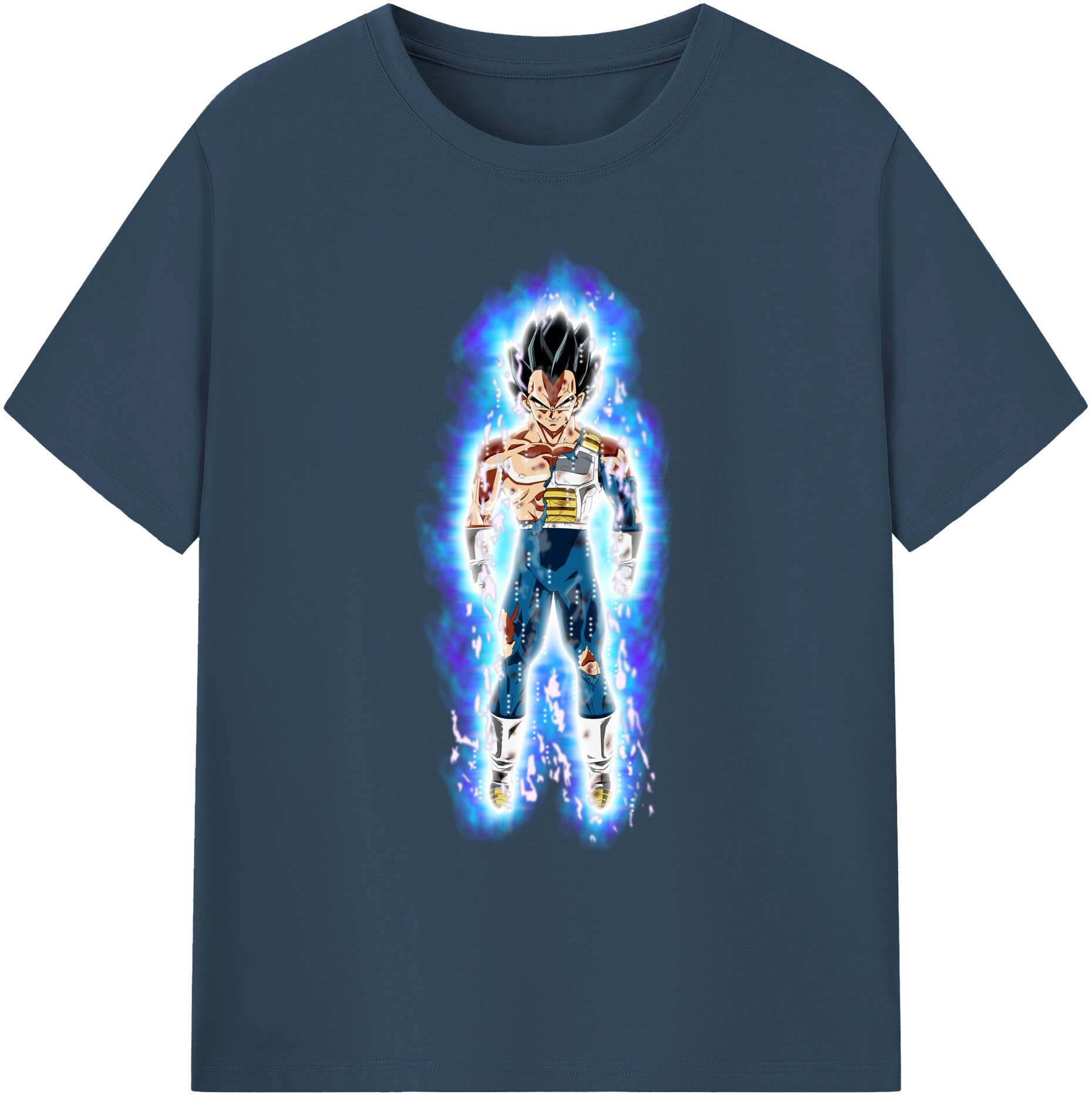 （画像用） ドラゴンボール ベジータ四世（Bejīta Yonsei）DRAGON BALL Vegeta IV 綿100％ メンズ半袖Tシャツ｜肌触りやわらか＆通気性