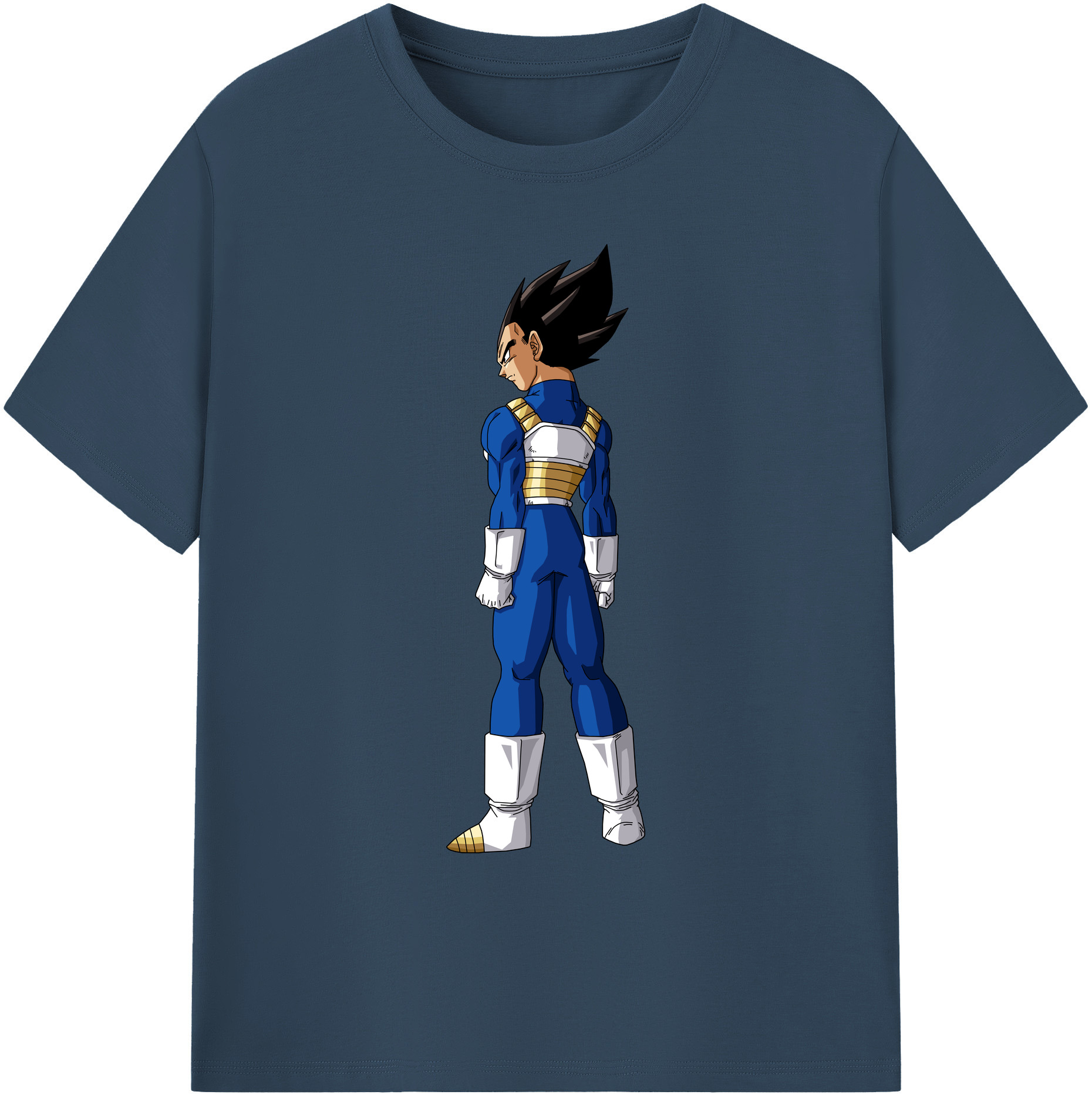 （画像用） ドラゴンボール ベジータ四世（Bejīta Yonsei）DRAGON BALL Vegeta IV 綿100％ メンズ半袖Tシャツ｜肌触りやわらか＆通気性