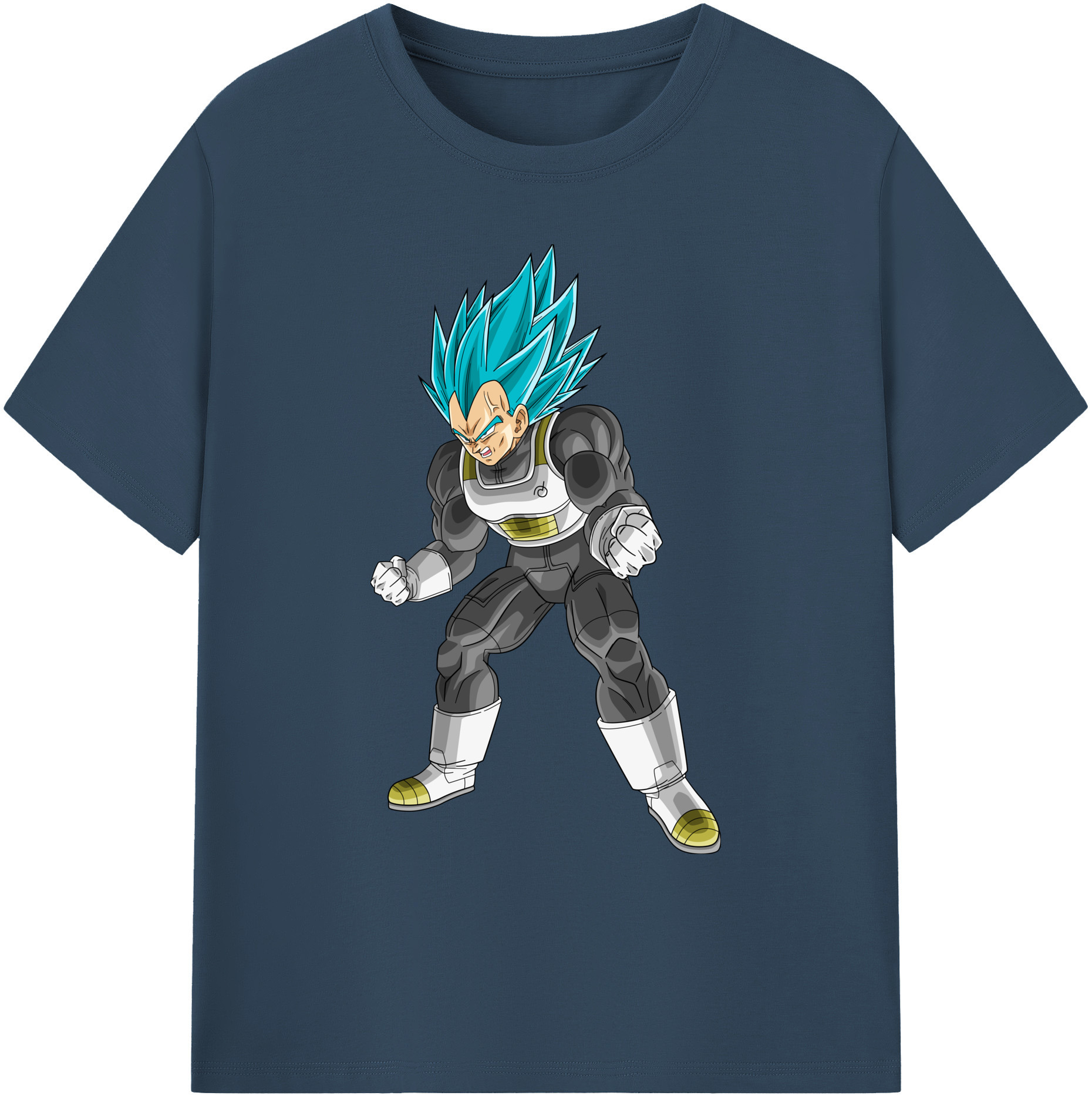 （画像用） ドラゴンボール ベジータ四世（Bejīta Yonsei）DRAGON BALL Vegeta IV 綿100％ メンズ半袖Tシャツ｜肌触りやわらか＆通気性