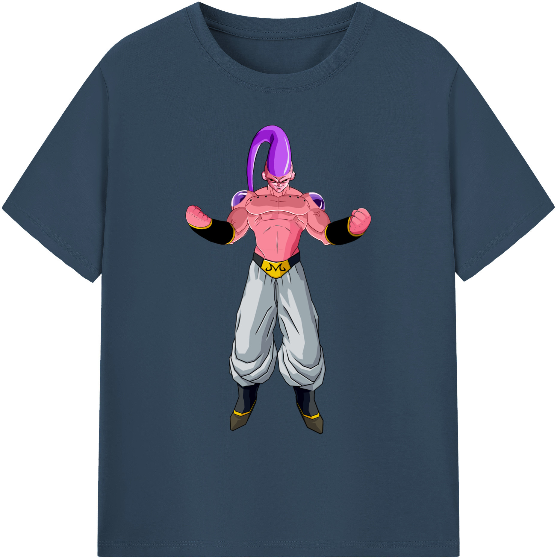 （画像用） ドラゴンボール 魔人ブウ DRAGON BALL Majin Buu 綿100％ メンズ半袖Tシャツ｜肌触りやわらか＆通気性