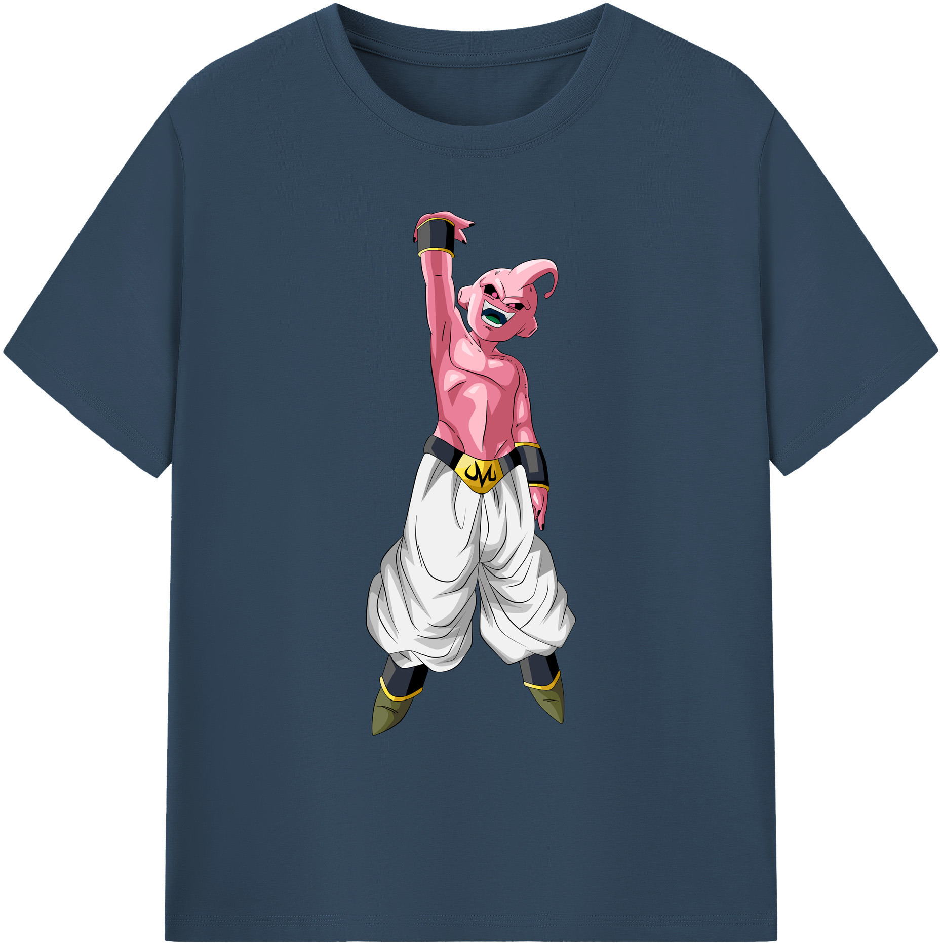 （画像用） ドラゴンボール 魔人ブウ DRAGON BALL Majin Buu 綿100％ メンズ半袖Tシャツ｜肌触りやわらか＆通気性