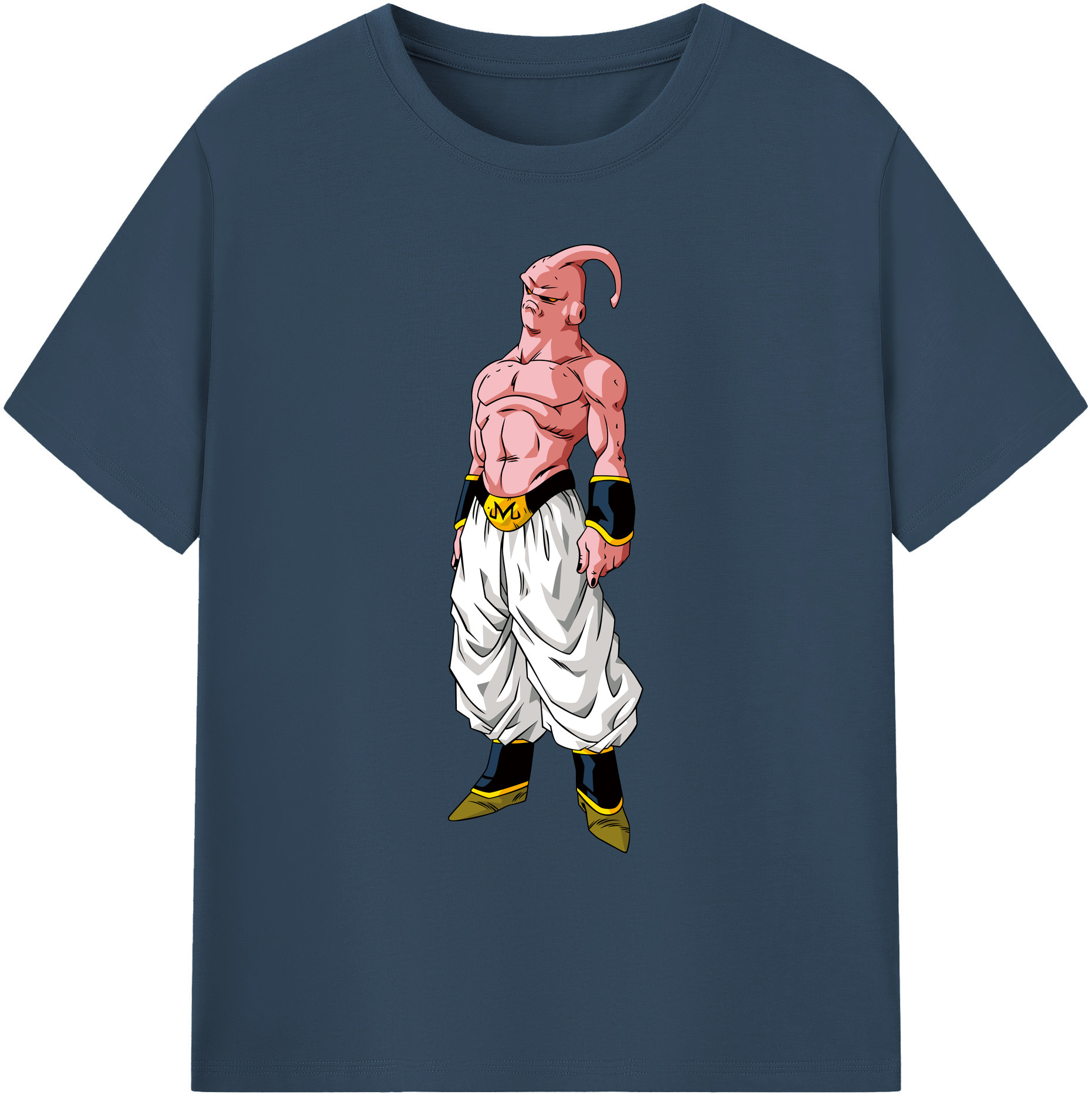 （画像用） ドラゴンボール 魔人ブウ DRAGON BALL Majin Buu 綿100％ メンズ半袖Tシャツ｜肌触りやわらか＆通気性