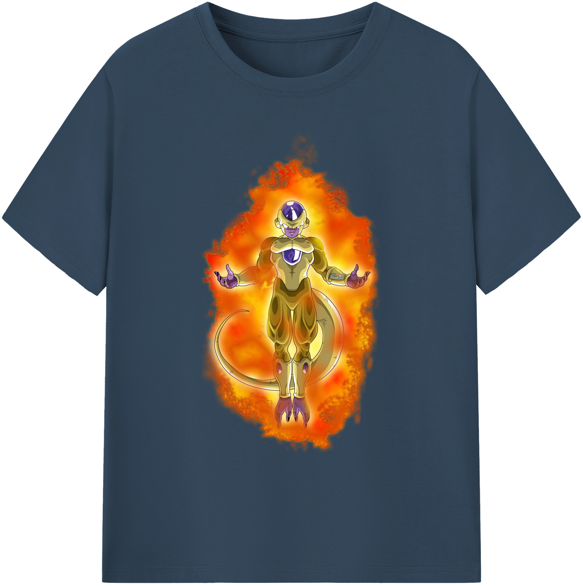 （画像用） ドラゴンボール フリーザ DRAGON BALL Frieza 綿100％ メンズ半袖Tシャツ｜肌触りやわらか＆通気性