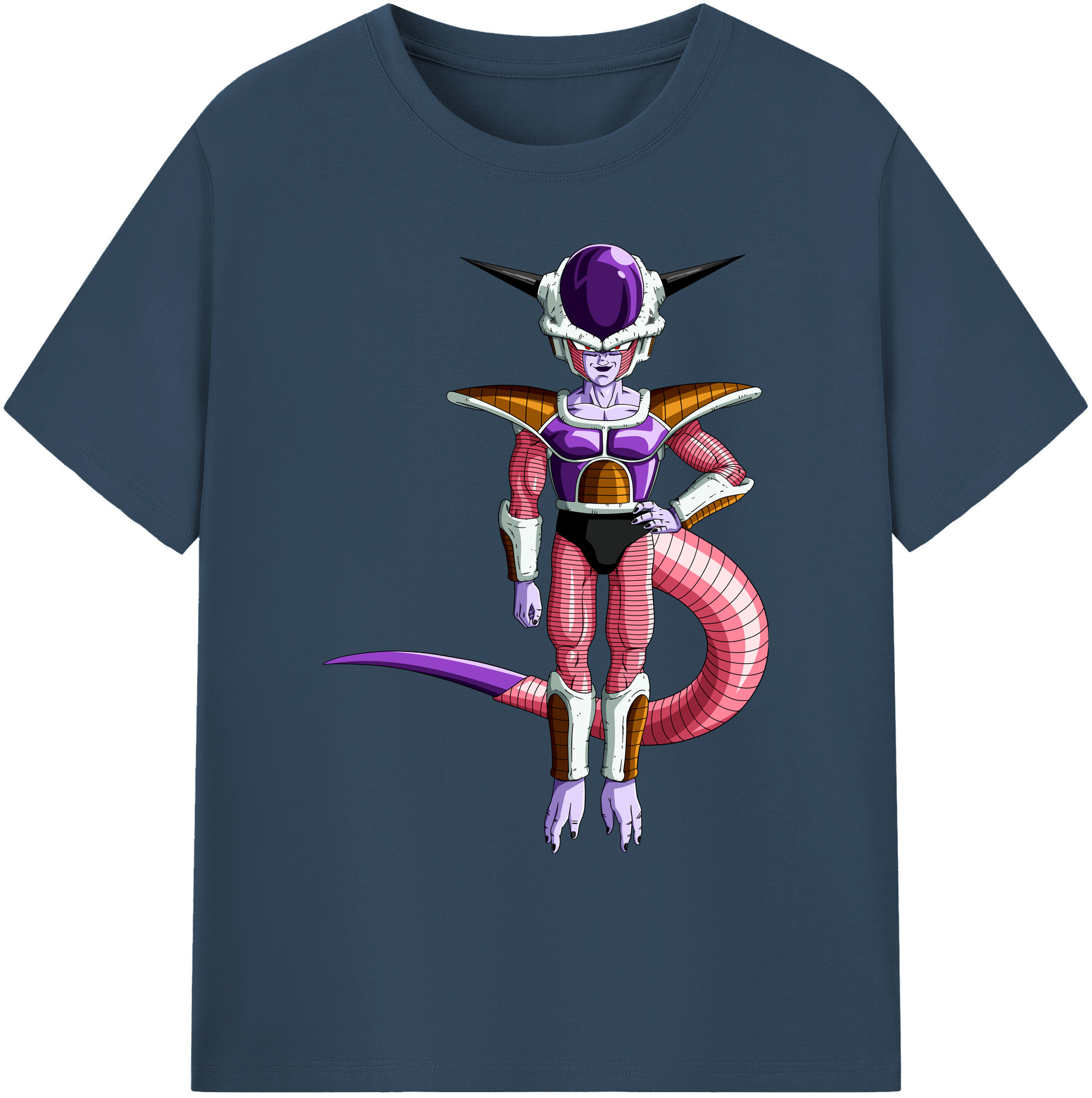 （画像用） ドラゴンボール フリーザ DRAGON BALL Frieza 綿100％ メンズ半袖Tシャツ｜肌触りやわらか＆通気性