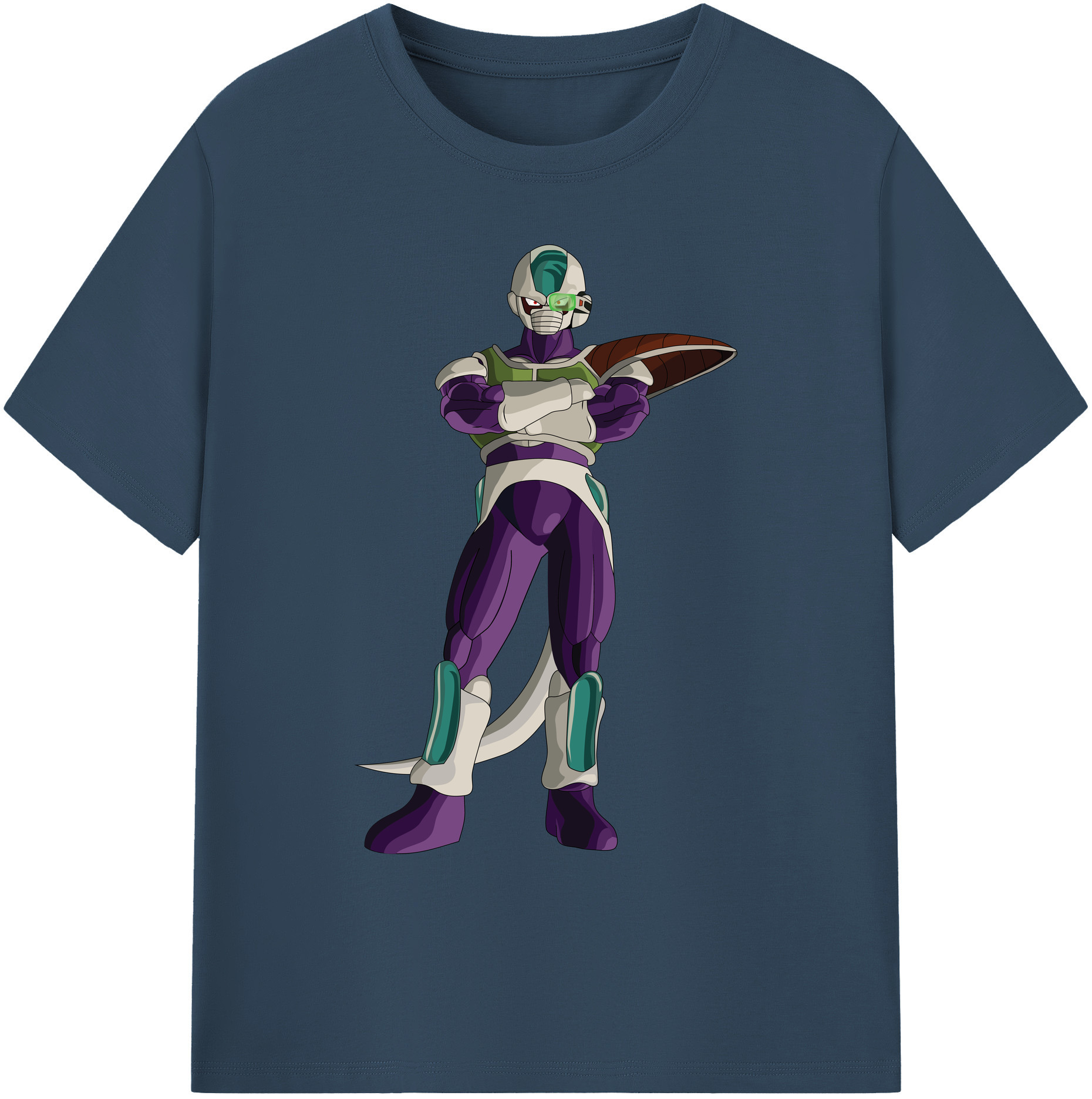 （画像用） ドラゴンボール フリーザ DRAGON BALL Frieza 綿100％ メンズ半袖Tシャツ｜肌触りやわらか＆通気性