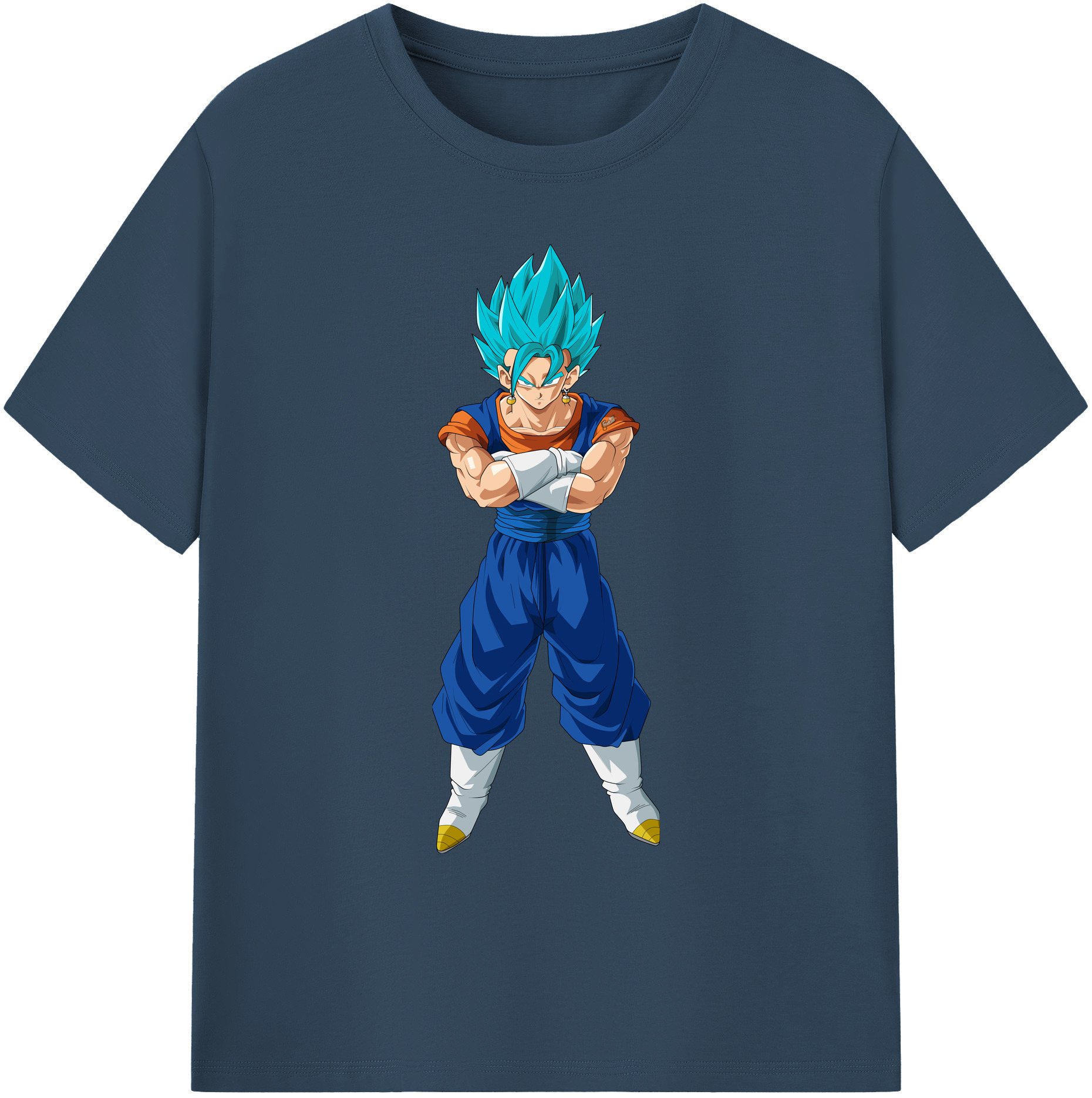 （画像用） ドラゴンボール ベジット DRAGON BALL Vegetto 綿100％ メンズ半袖Tシャツ｜肌触りやわらか＆通気性