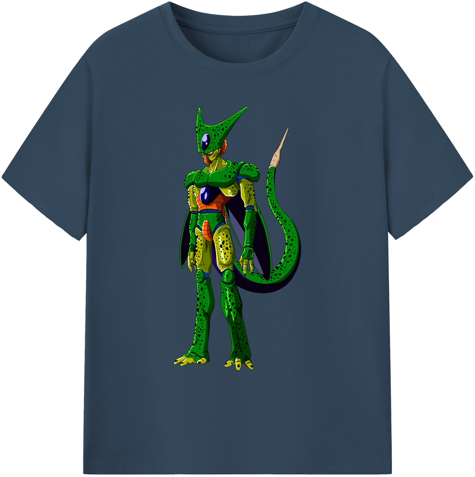 （画像用） ドラゴンボール セル DRAGON BALL Cell 綿100％ メンズ半袖Tシャツ｜肌触りやわらか＆通気性