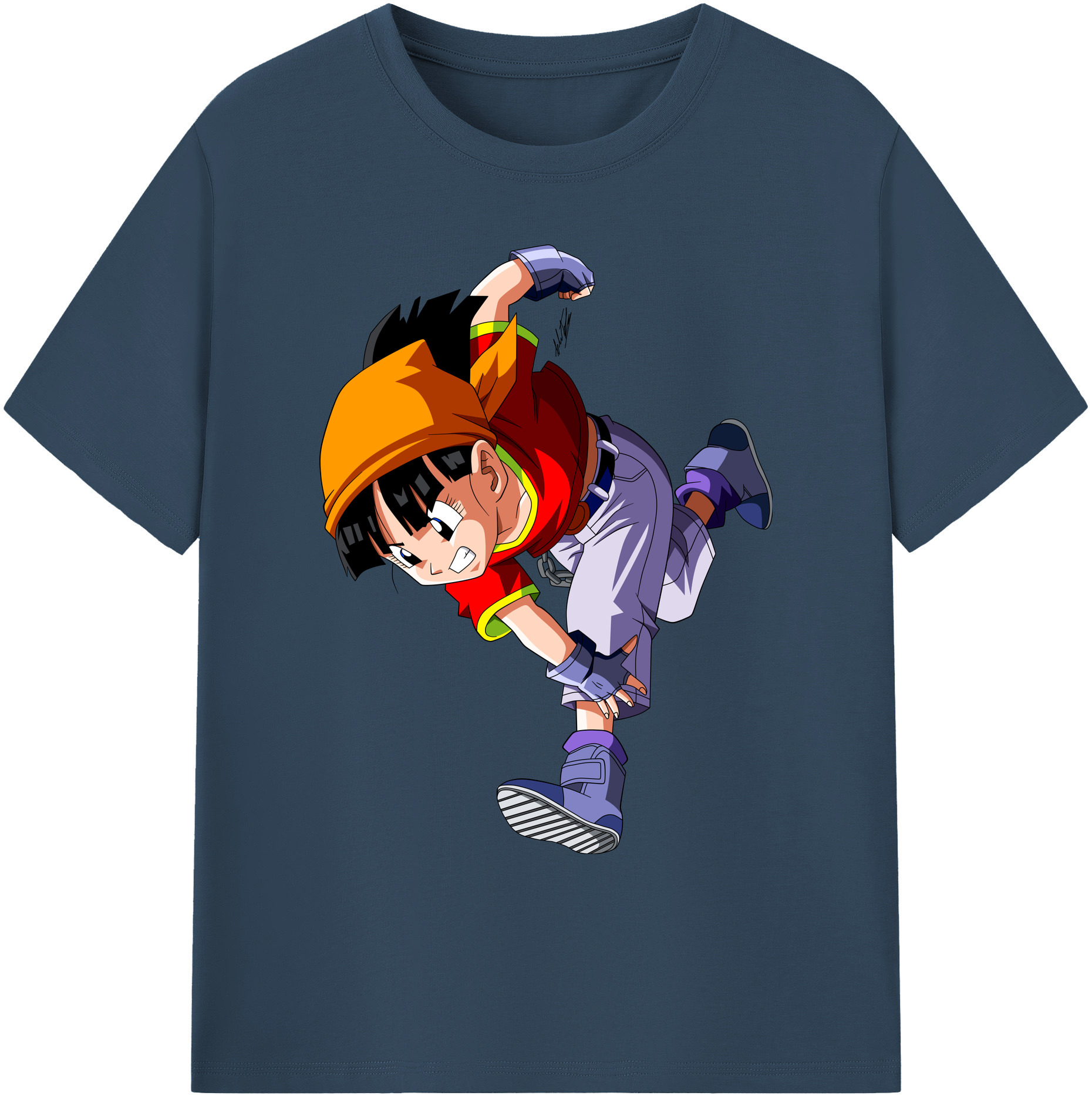 （画像用） ドラゴンボール パン DRAGON BALL Pan 綿100％ メンズ半袖Tシャツ｜肌触りやわらか＆通気性